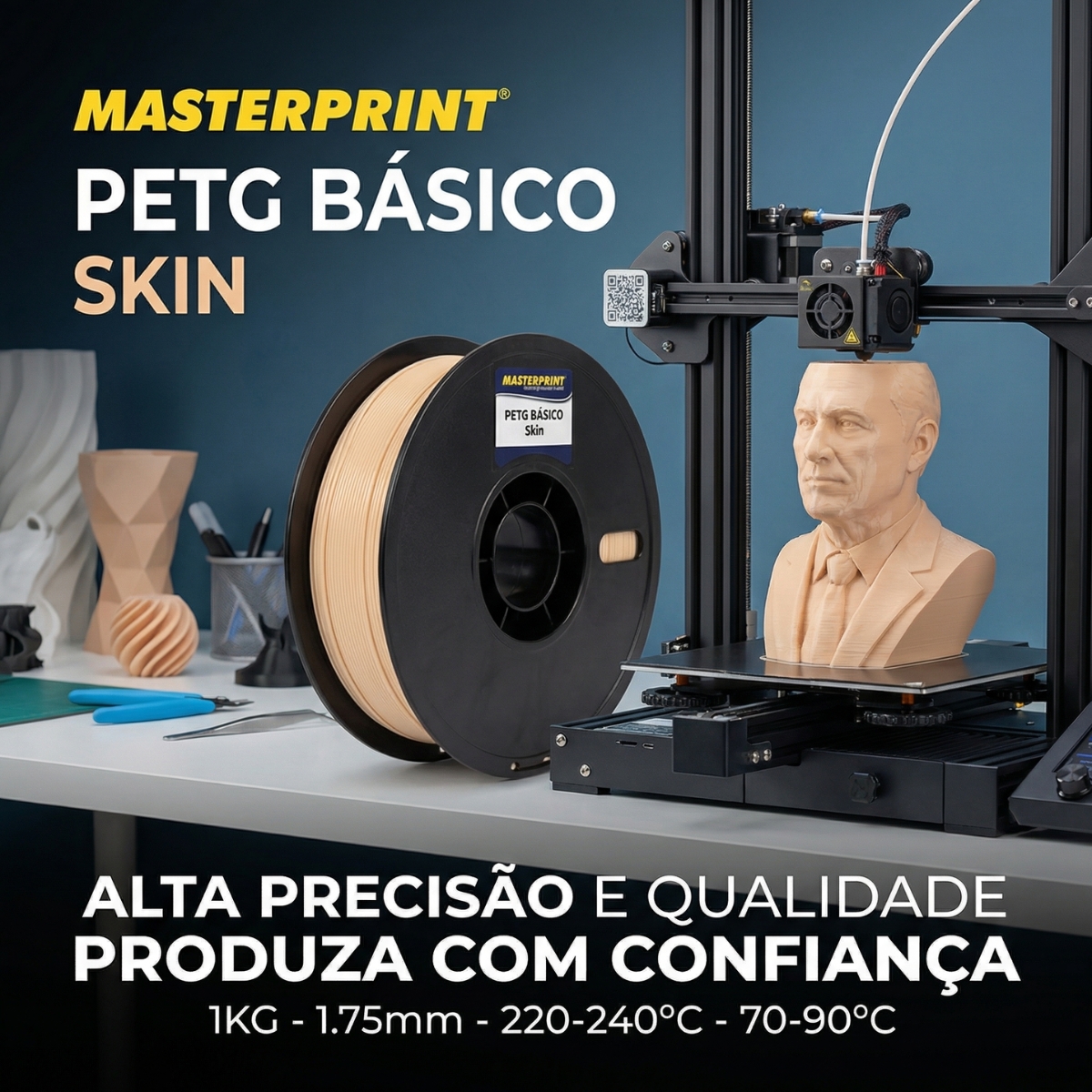 MP FILAMENTO IMPRESSORA 3D IMPRESSÃO - PETG
