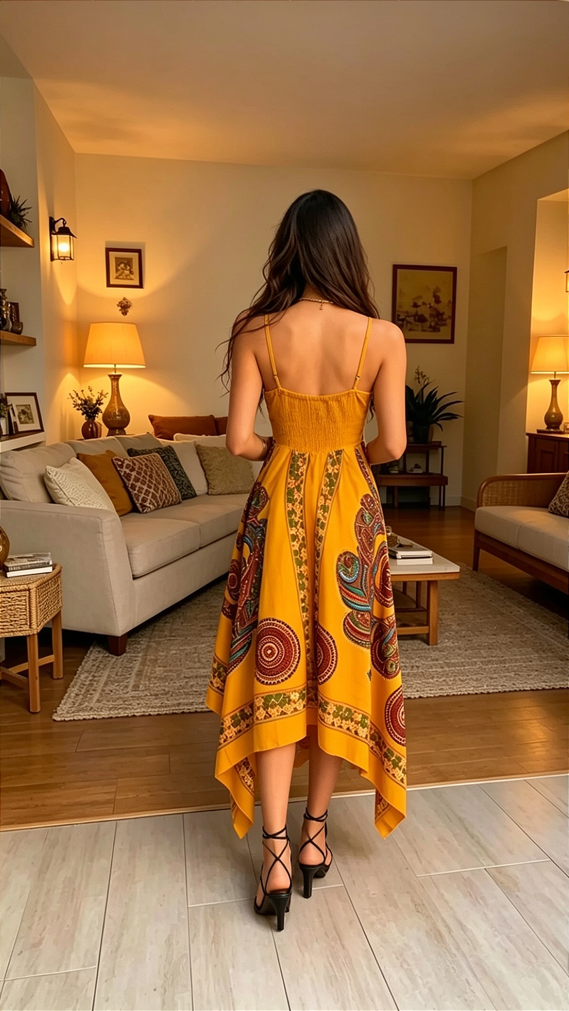 Vestido em viscose