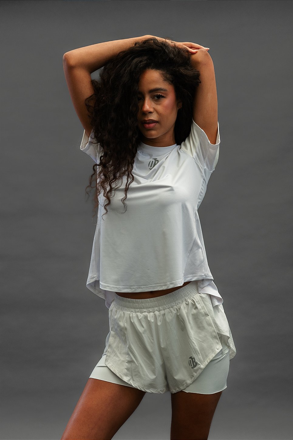 Camiseta Dryplay Feminina Clássica Branca