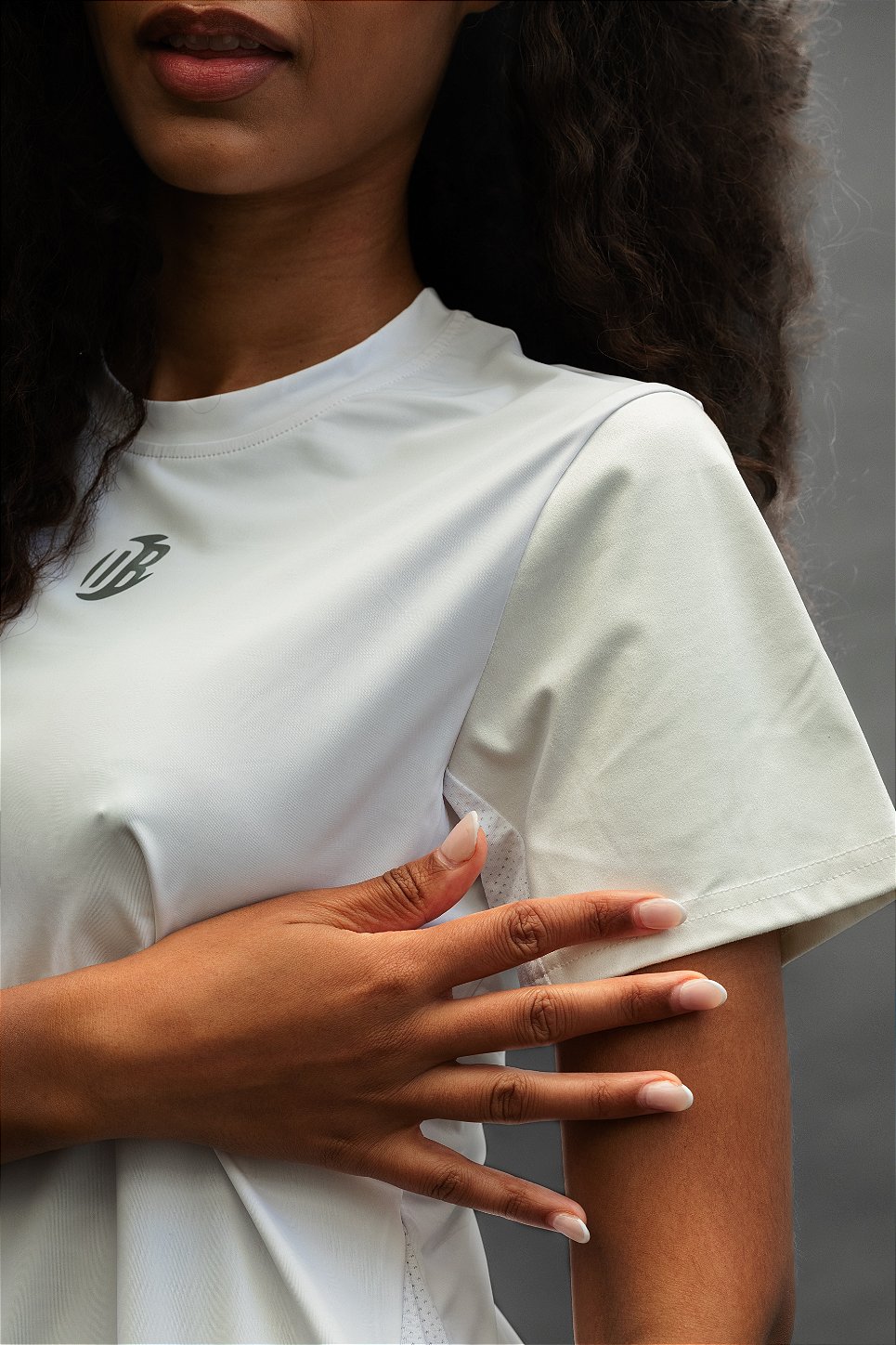 Camiseta Dryplay Feminina Clássica Branca