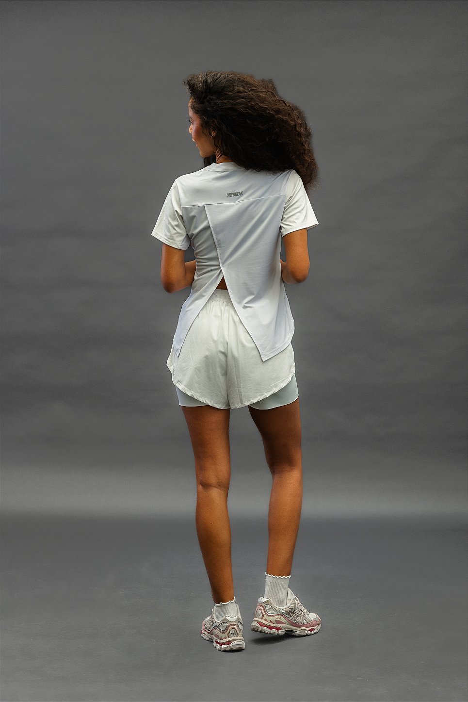 Camiseta Dryplay Feminina Clássica Branca