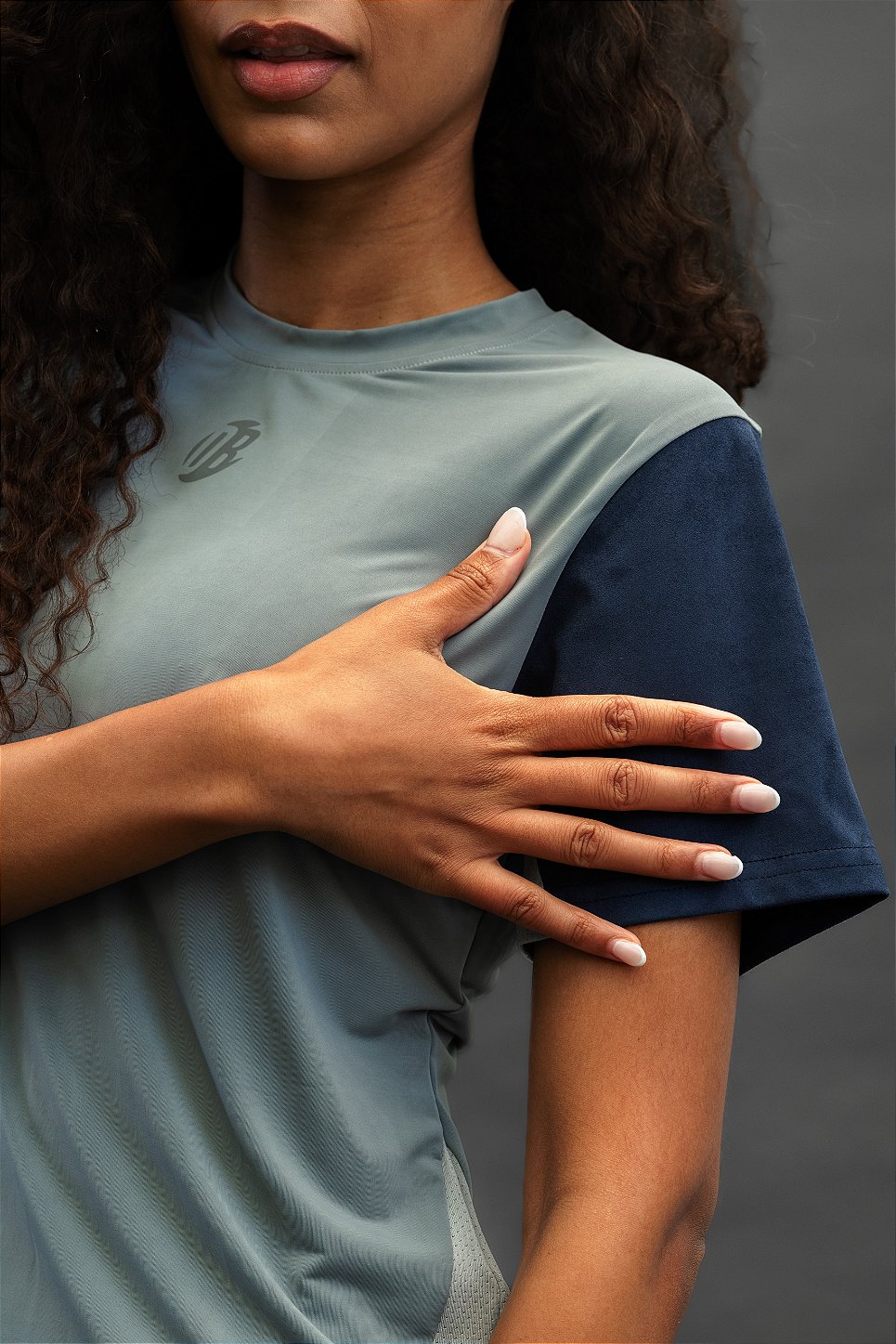 Camiseta Dryplay Feminina Clássica Navy