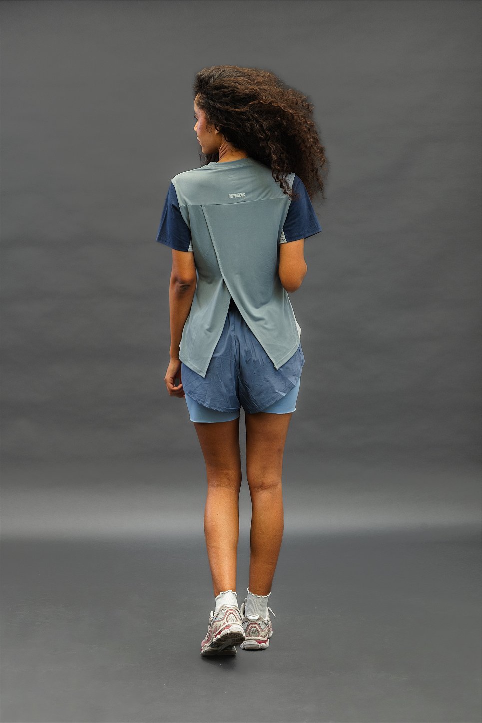 Camiseta Dryplay Feminina Clássica Navy