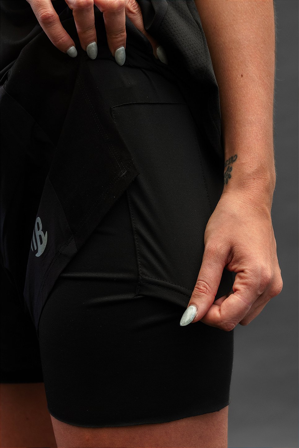 Short Quickdry Clássico Preto Feminino
