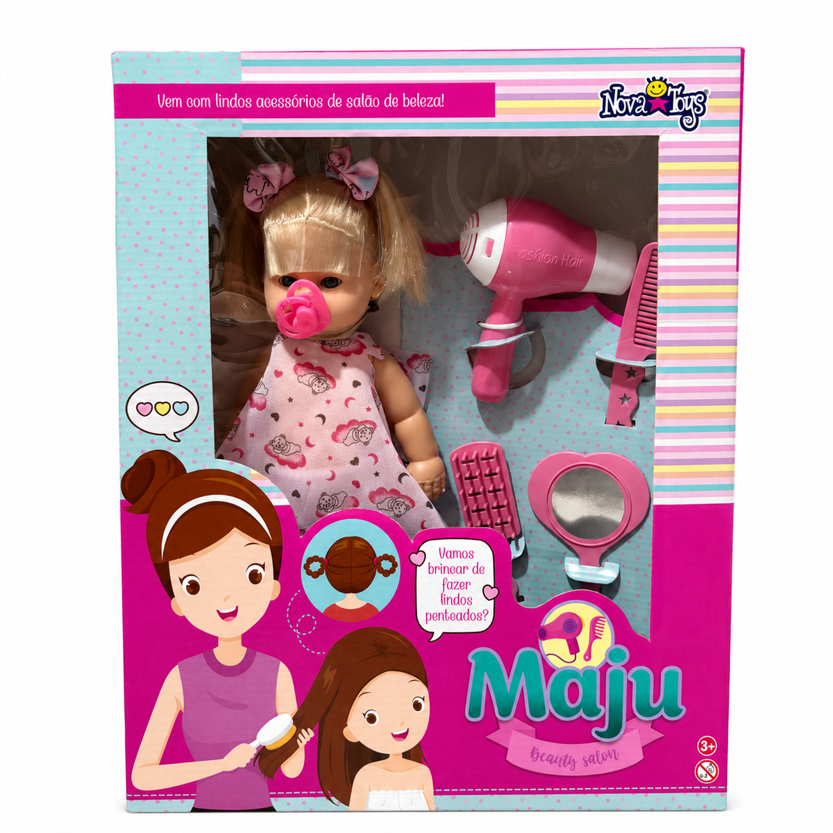 Boneca Maju Beauty Salon com Acessórios