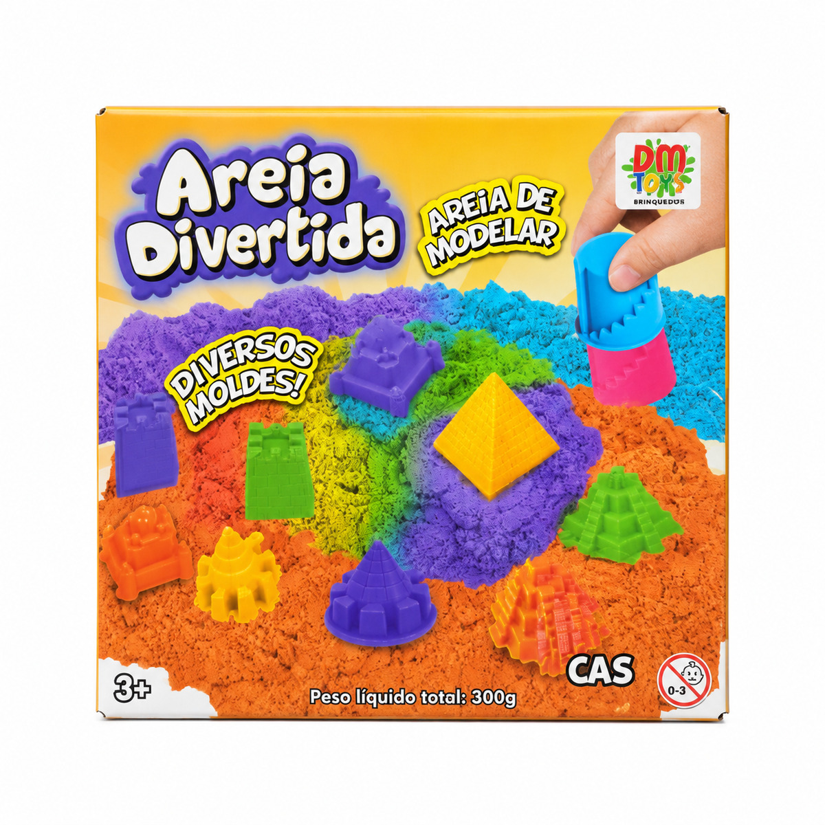 Areia Divertida 300 g com Moldes
