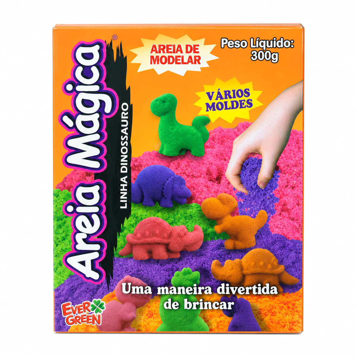 Areia Mágica Dinossauros 300 g