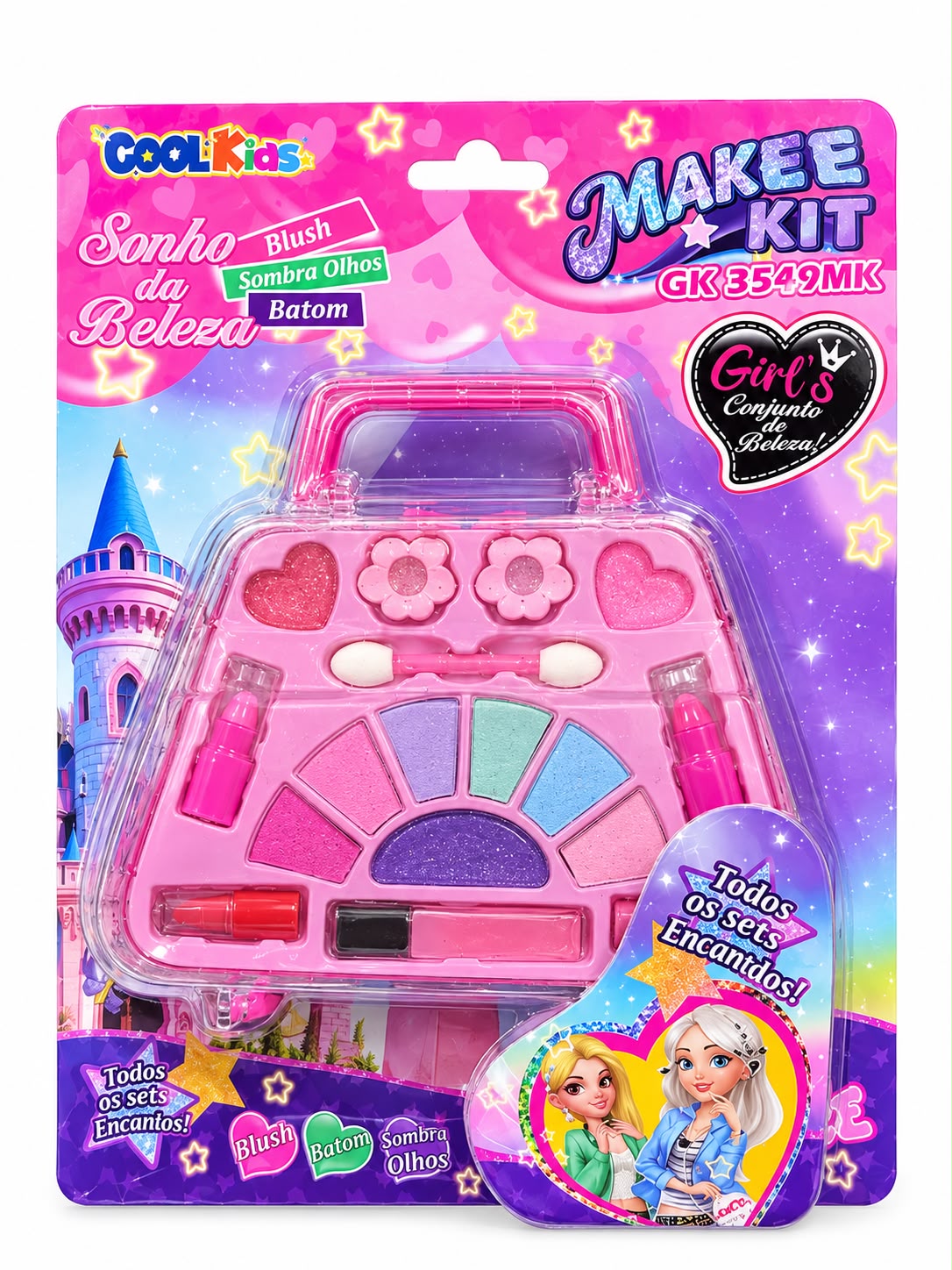 Kit de Maquiagem Infantil Makee Kit Sonho da Beleza