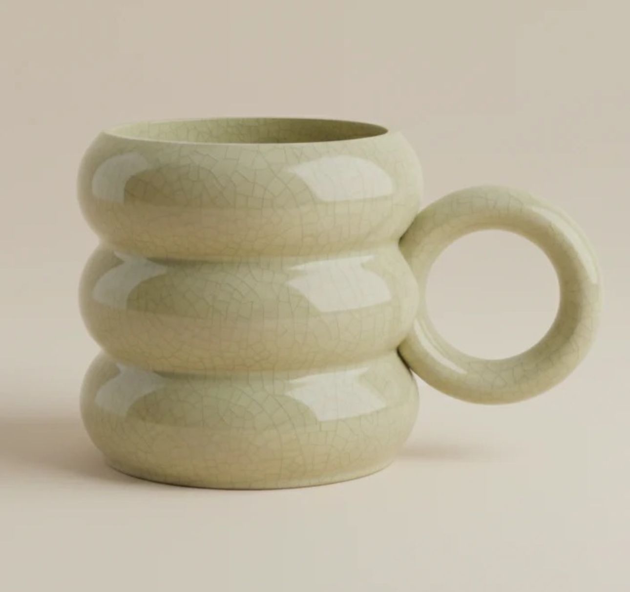 Molde caneca Ondulada