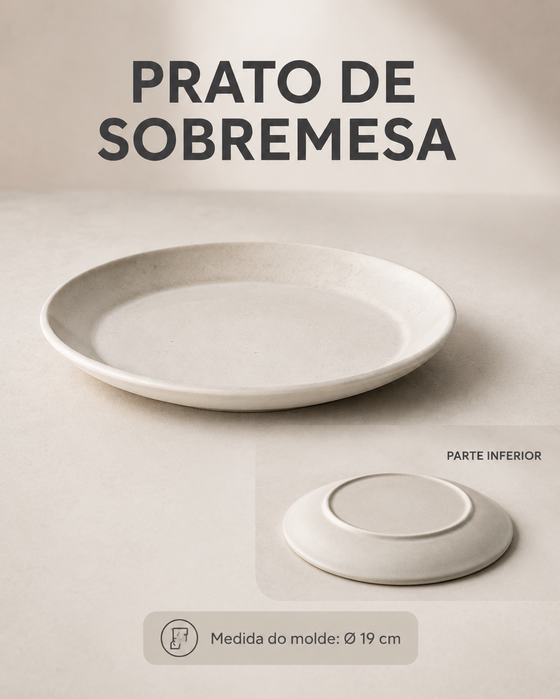🍰 Molde Prato de Sobremesa