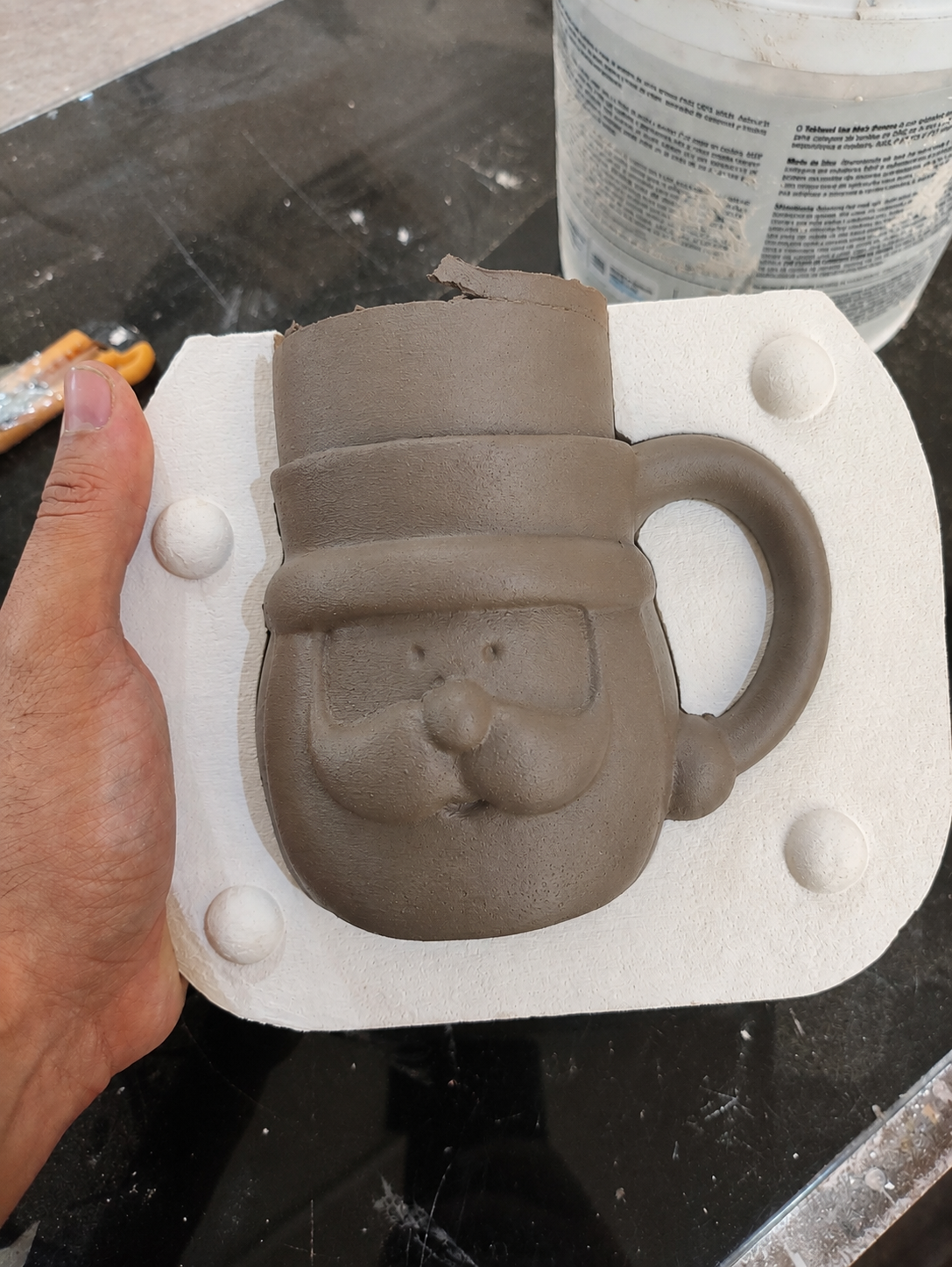 molde caneca papai noel