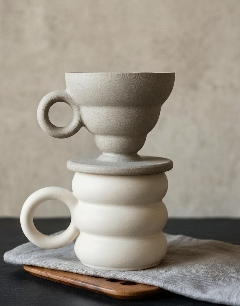 molde passador de cafe