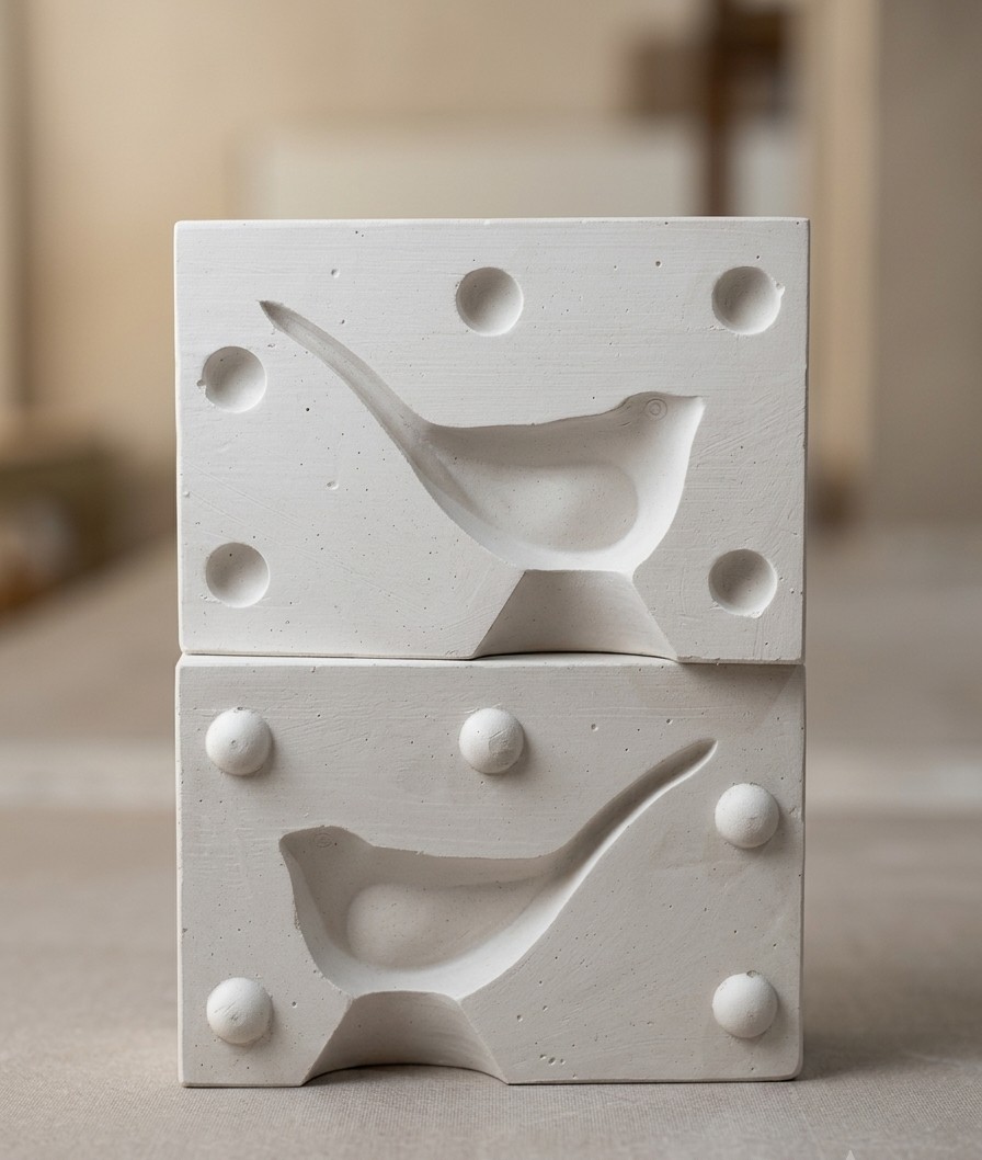 Molde de gesso passarinho