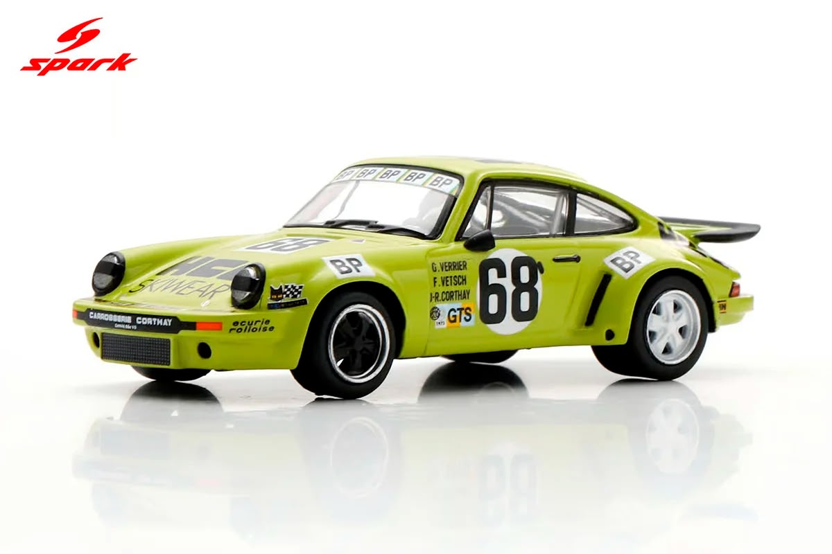 Porsche 911 Carrera RSR 3.0 No.68 24Hs Le Mans 1975 1:64 Spark