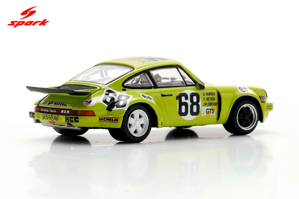 Porsche 911 Carrera RSR 3.0 No.68 24Hs Le Mans 1975 1:64 Spark
