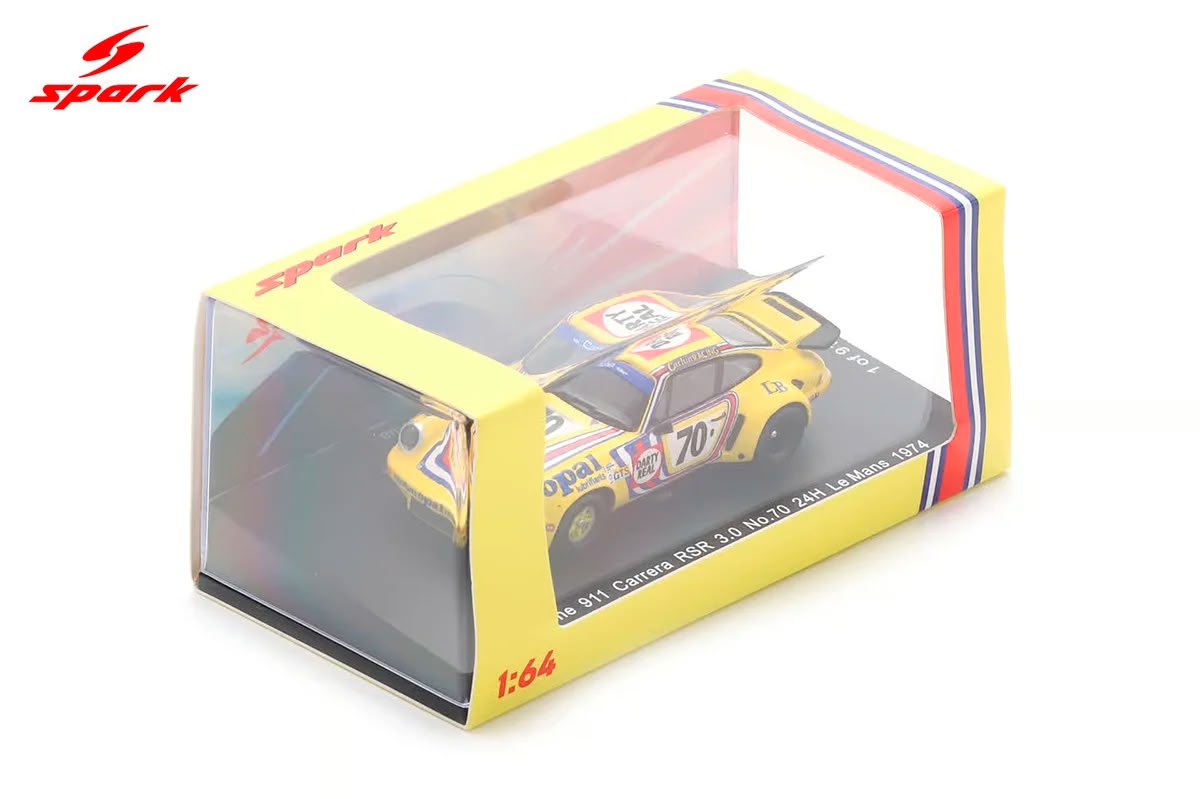 Porsche 911 Carrera RSR 3.0 No.70 24Hs Le Mans 1974 1:64 Spark