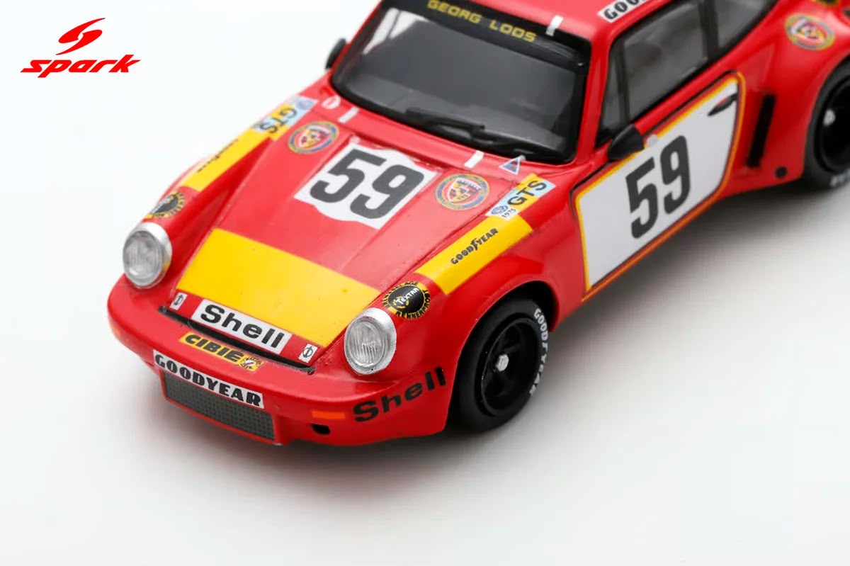 Porsche 911 Carrera RSR 3.0 No.59 24Hs Le Mans 1975 1:64 Spark
