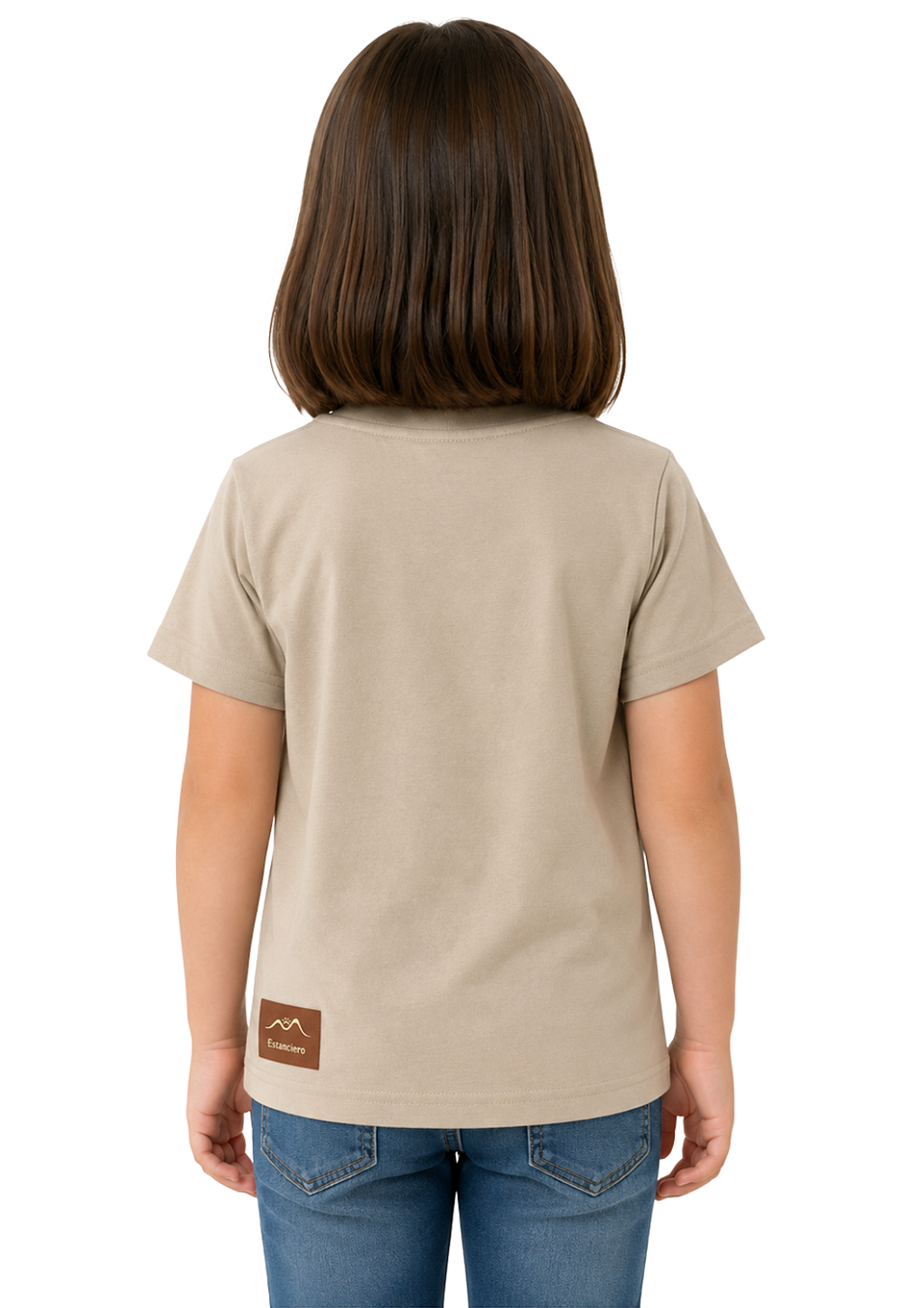 Shirt Infantil Feminina Égua E Potro Aquarela Estanciera