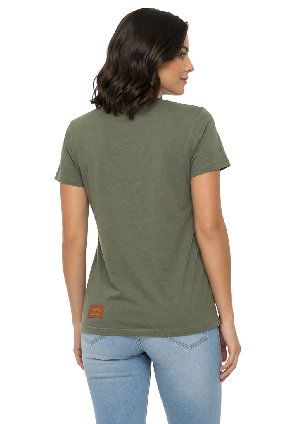 T-Shirt Baby Look Feminina Estanciero Flores Strass