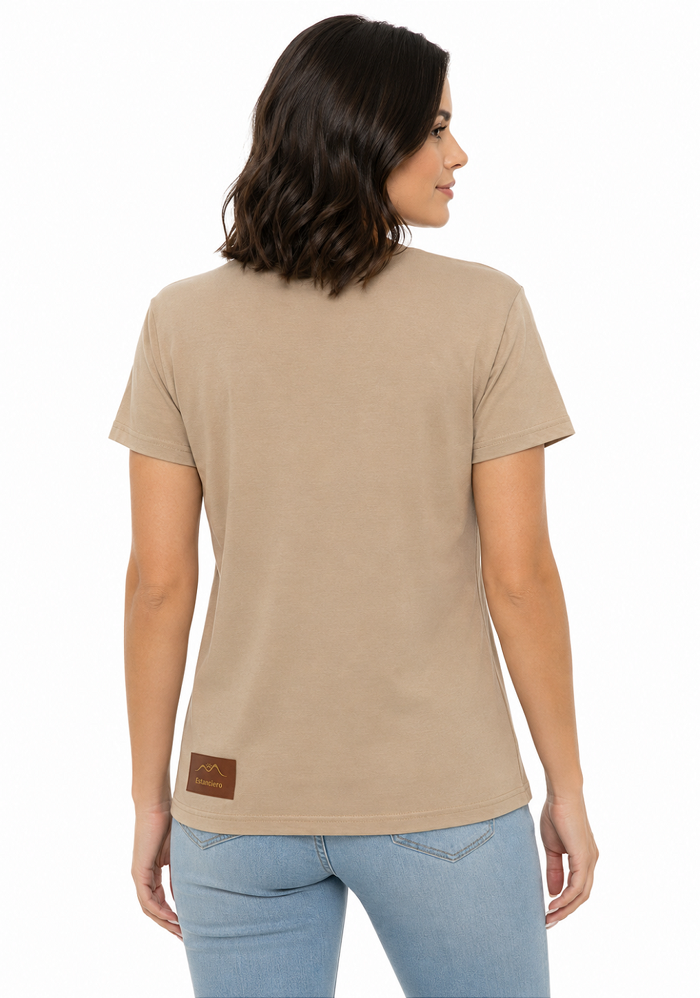 T-Shirt Baby Look Feminina Cavalo Com Brilho