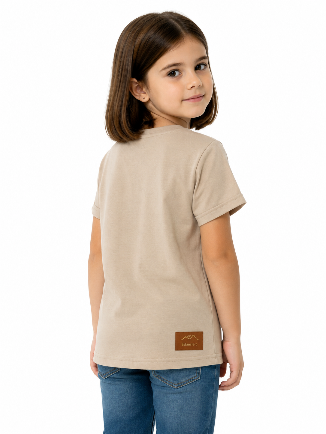 T-Shirt Baby Look Infantil Feminina Cavalo Com Brilho