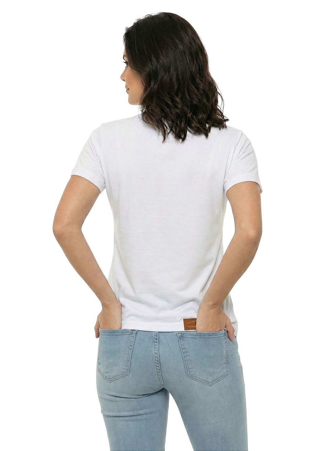 T-Shirt Regular Feminina Estanciero Horse Branca