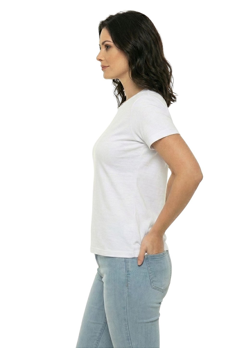 T-Shirt Regular Feminina Estanciero Horse Branca