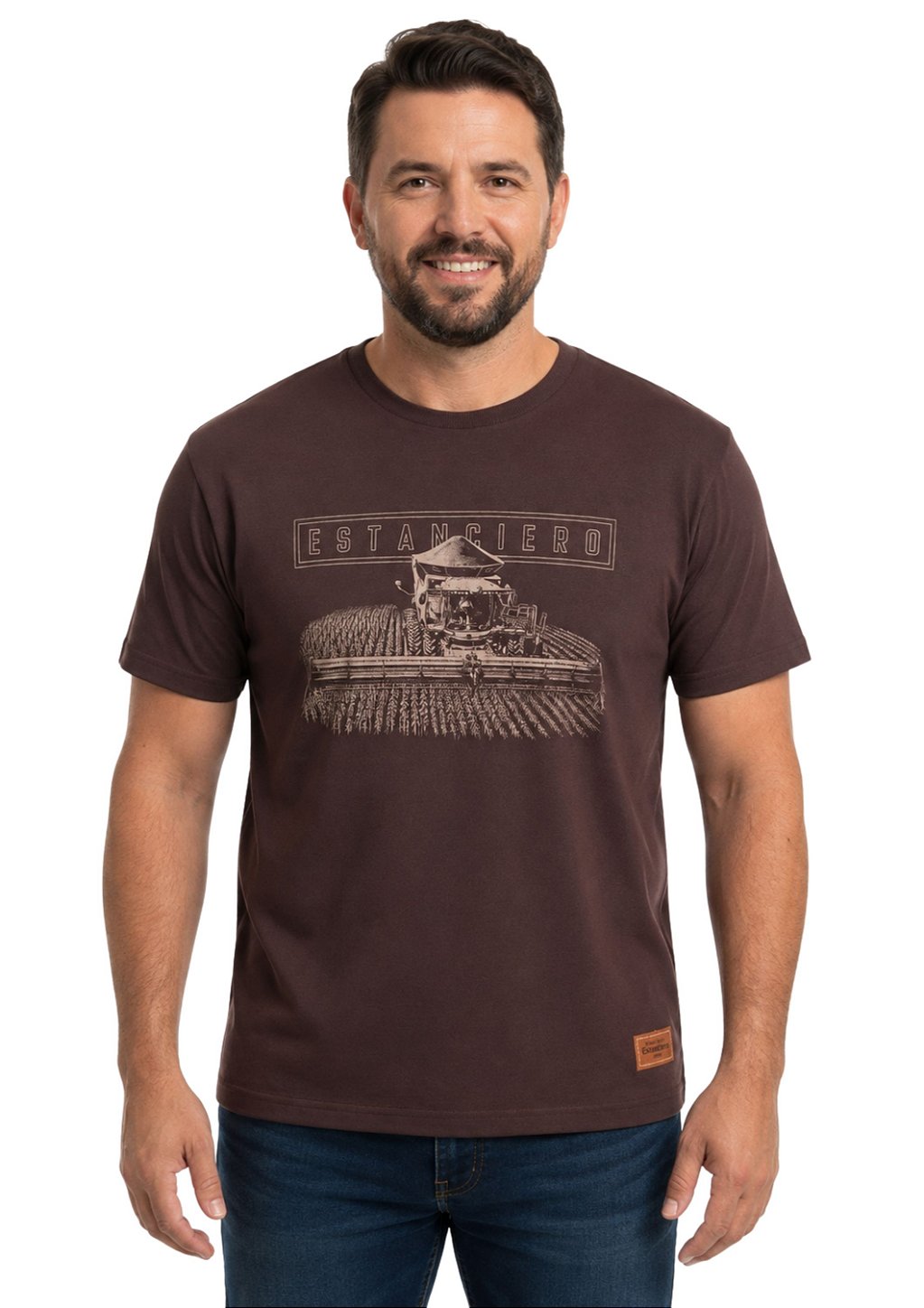 Camiseta Masculina Estanciero Colheitadeira