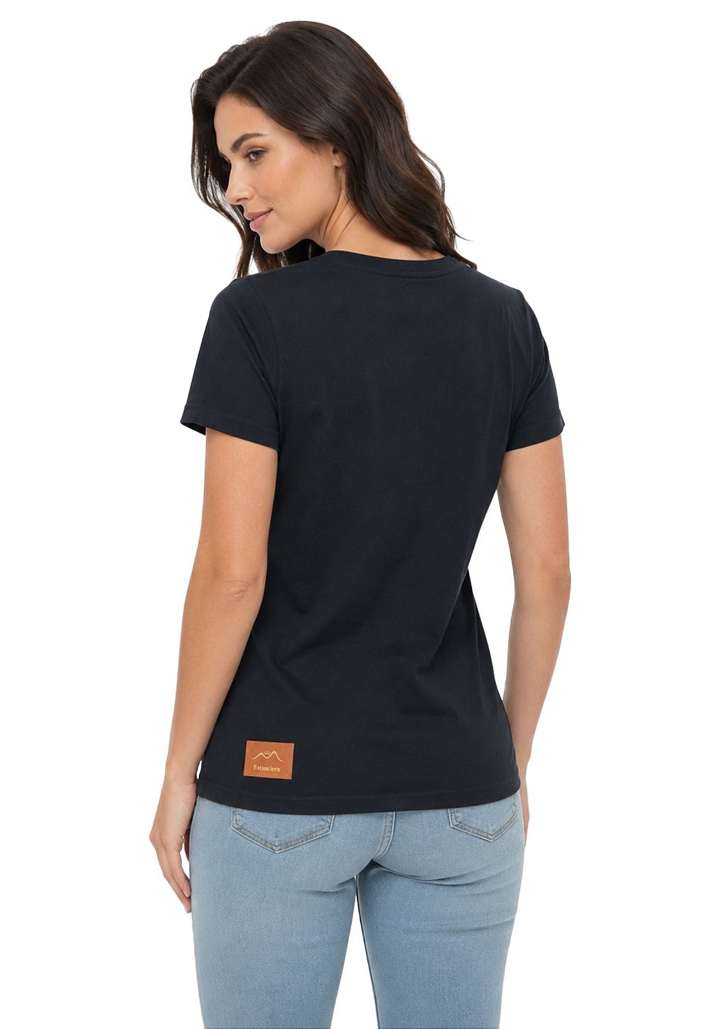 T-Shirt Baby Look Feminina Estanciero Horse Foil