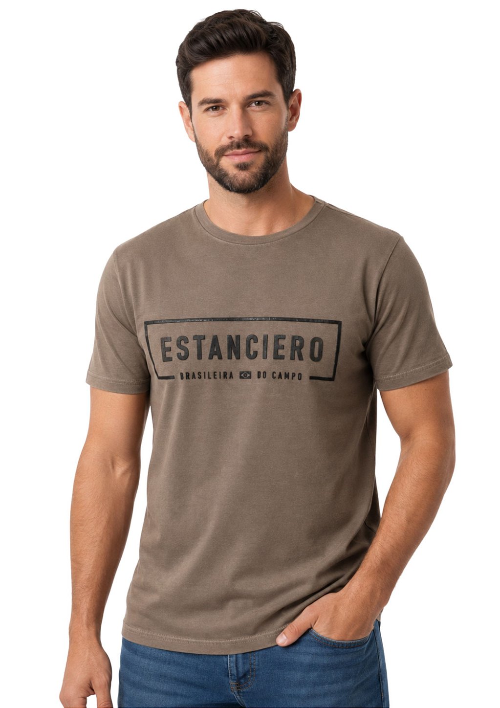 Camiseta Masculina Estanciero Marca Brasileira do Campo