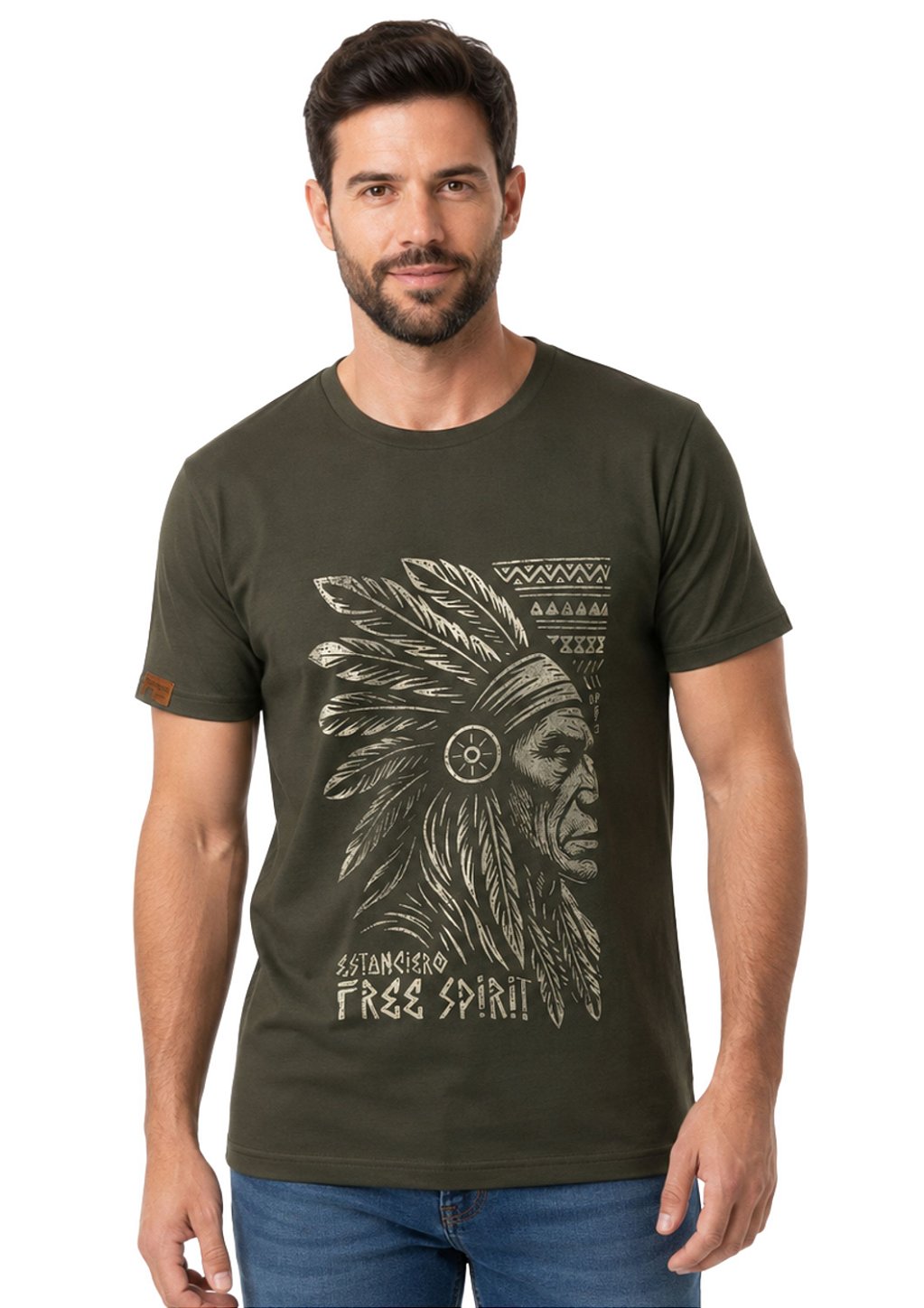 Camiseta Masculina Estanciero Índio Free Spirit