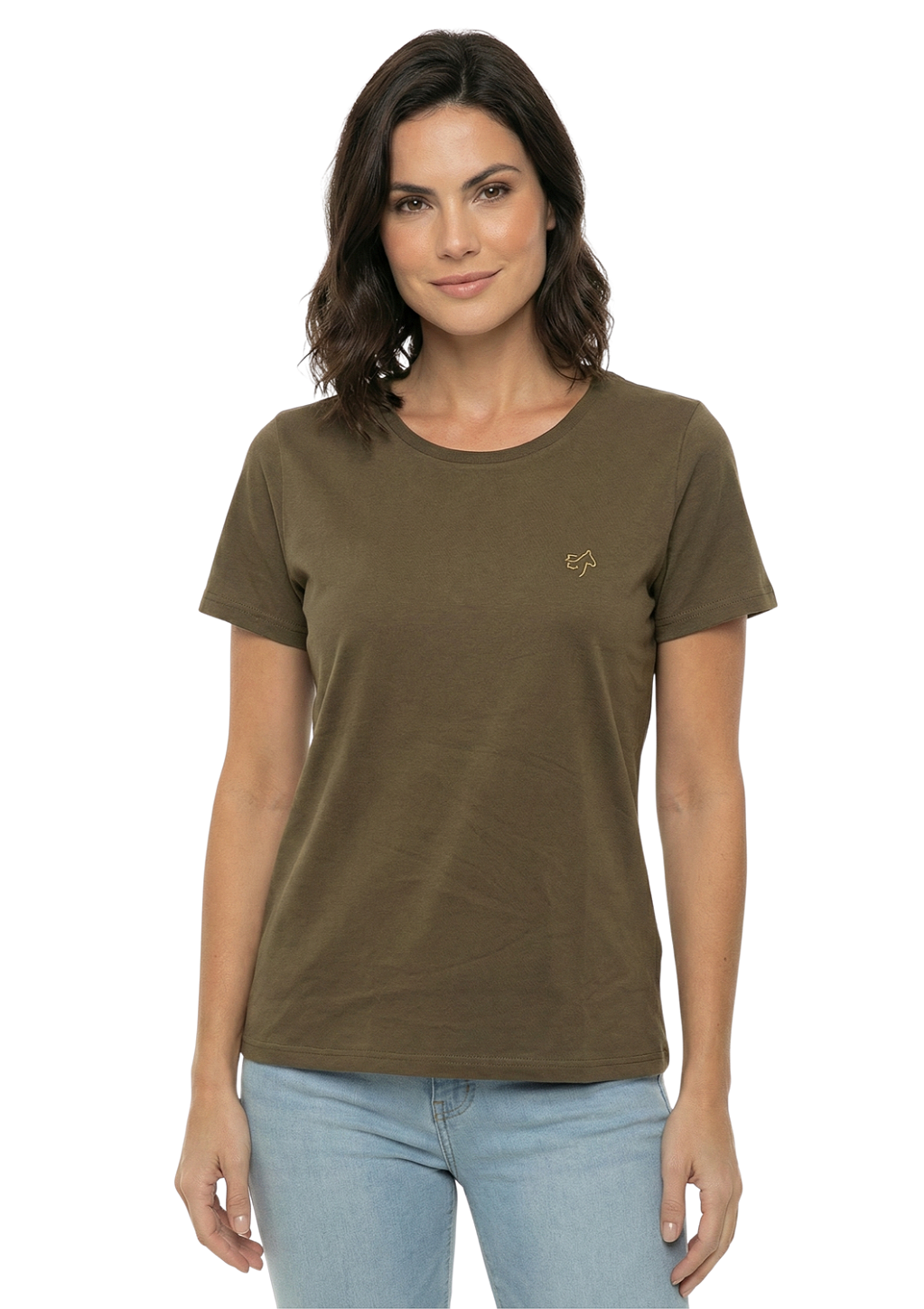 Shirt Feminina Decote Redondo Estanciera