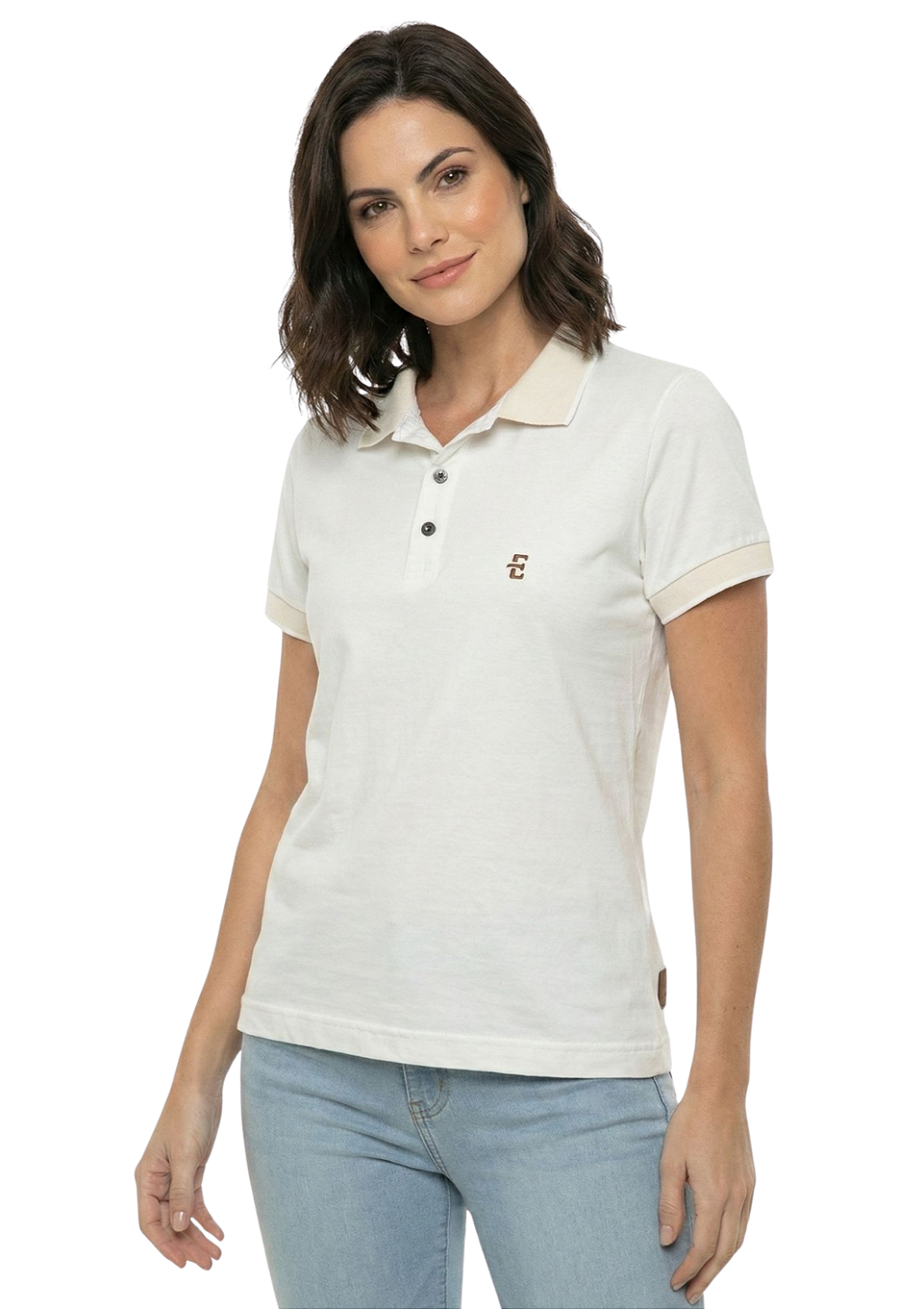 Polo Básica Feminina Estanciero Com Renda
