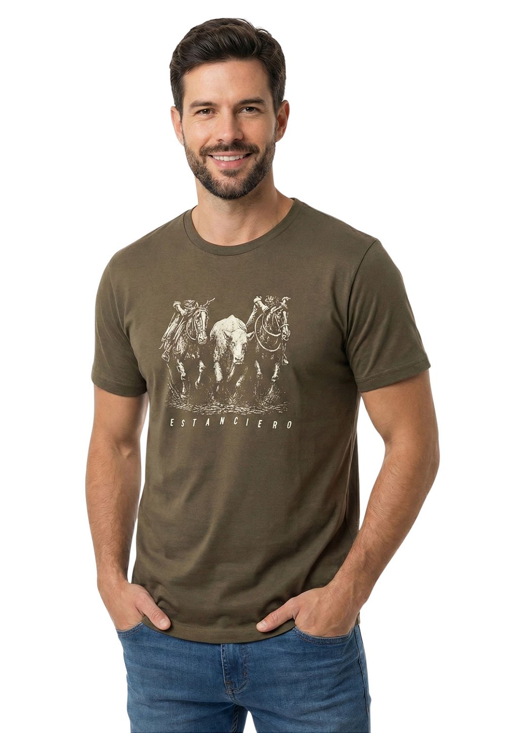 Camiseta Masculina Estanciero Paleteada Dupla