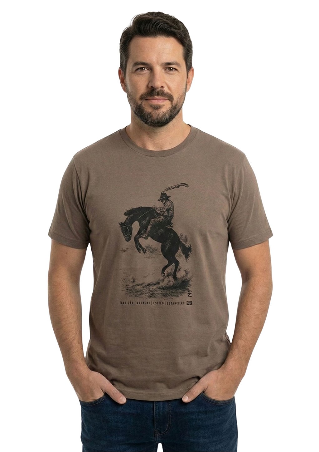 Camiseta Masculina Estanciero Gineteada