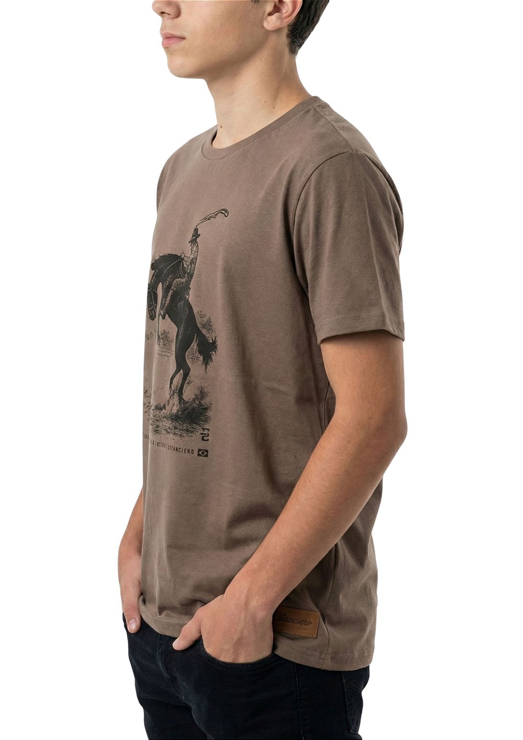 Camiseta Juvenil Masculina Estanciero Gineteada