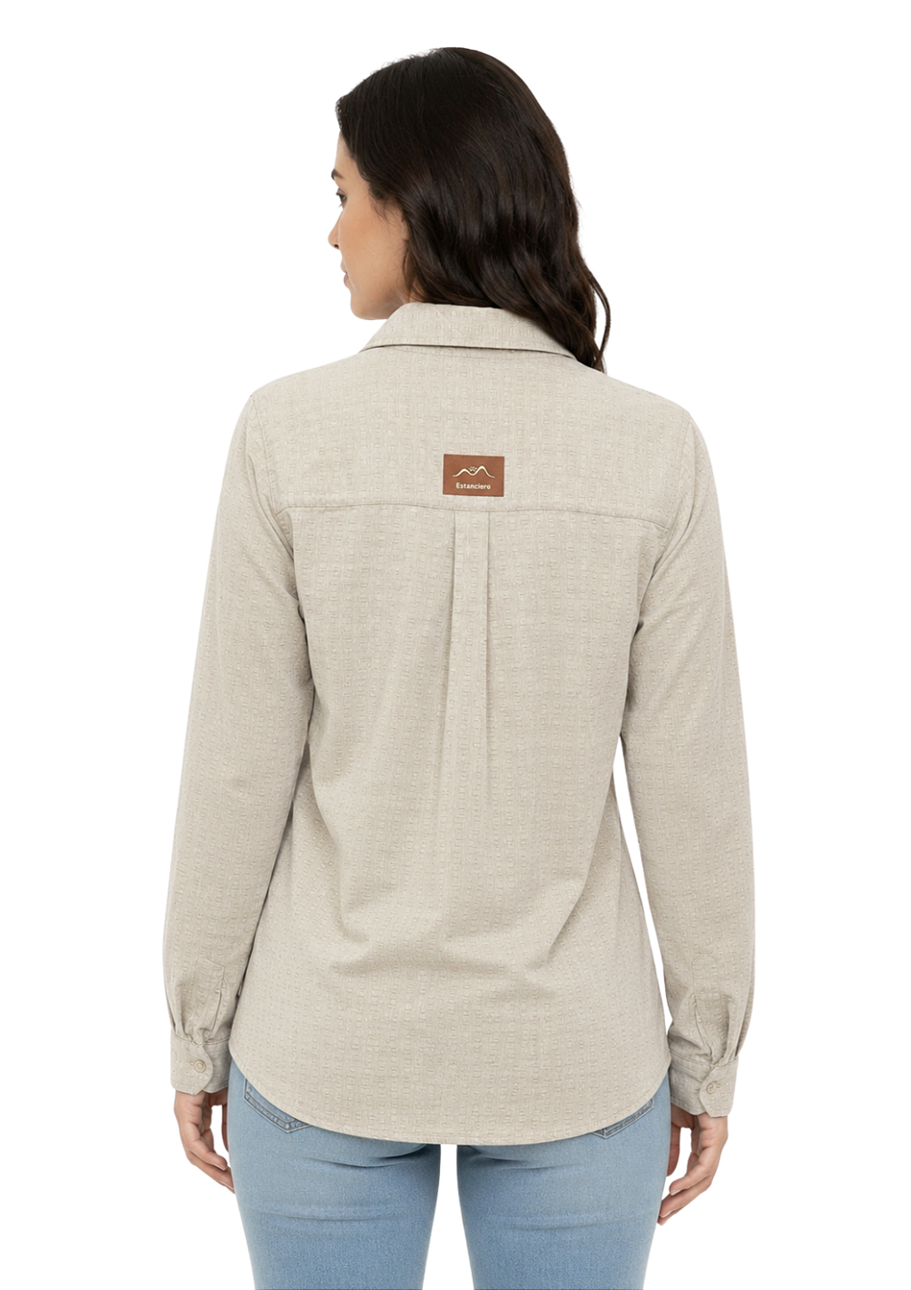 Camisa Feminina 2 Bolsos Frente Estanciero Algodão