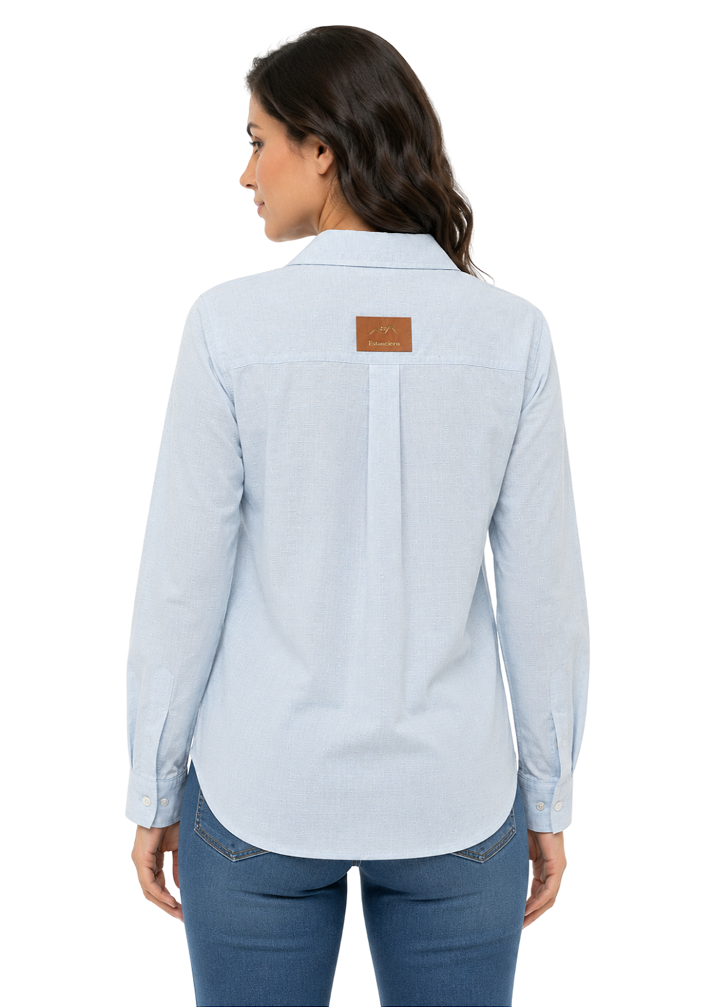 Camisa Feminina 2 Bolsos Frente Estanciero Algodão