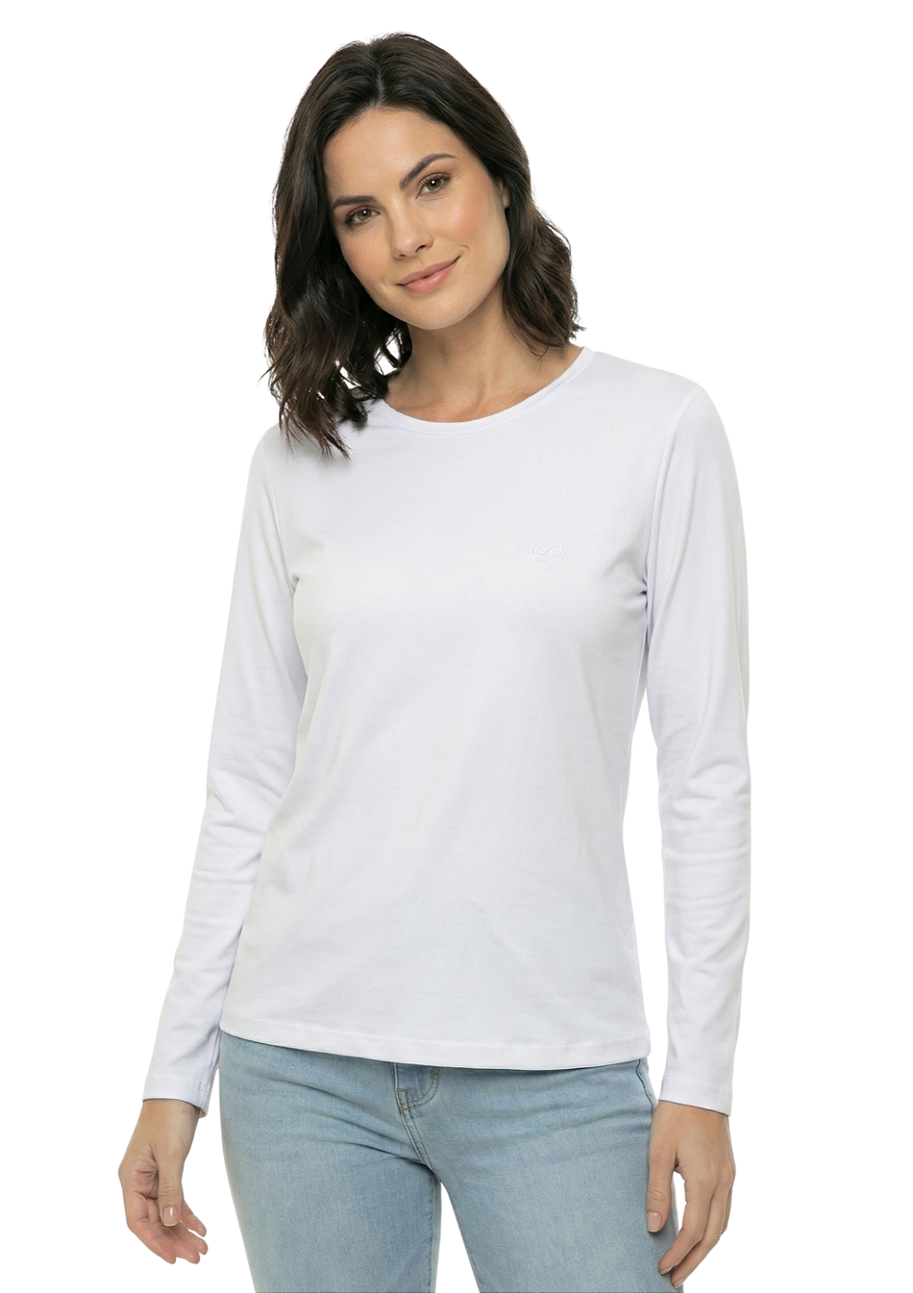 Blusa Feminina Suede Manga Longa Estanciero
