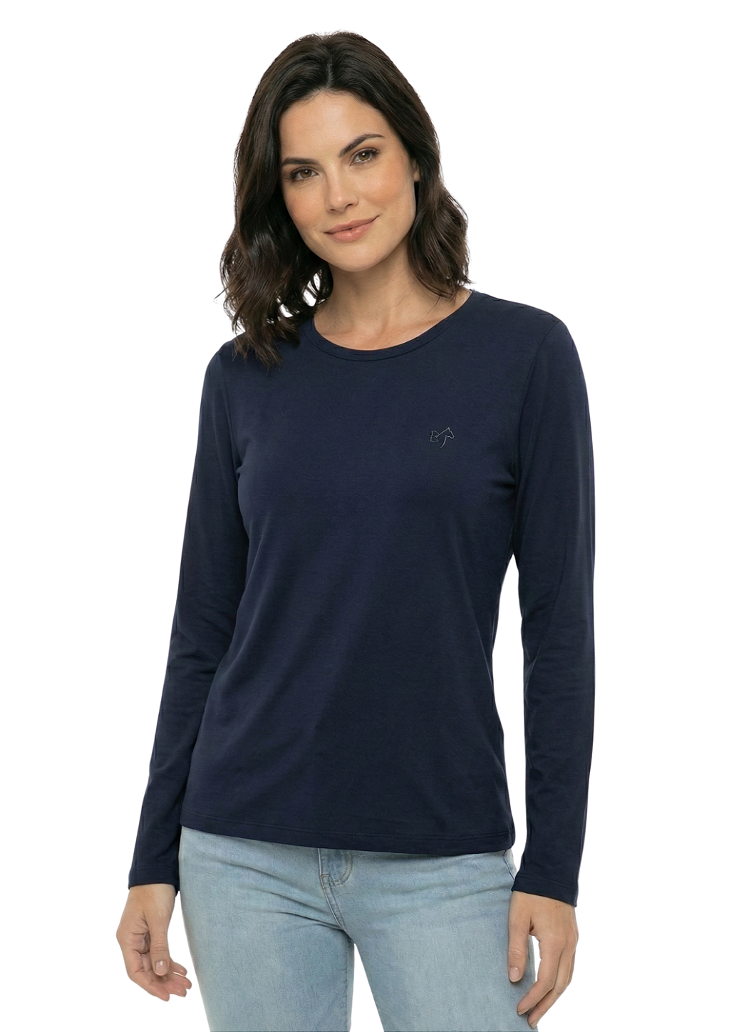 Blusa Feminina Suede Manga Longa Estanciero
