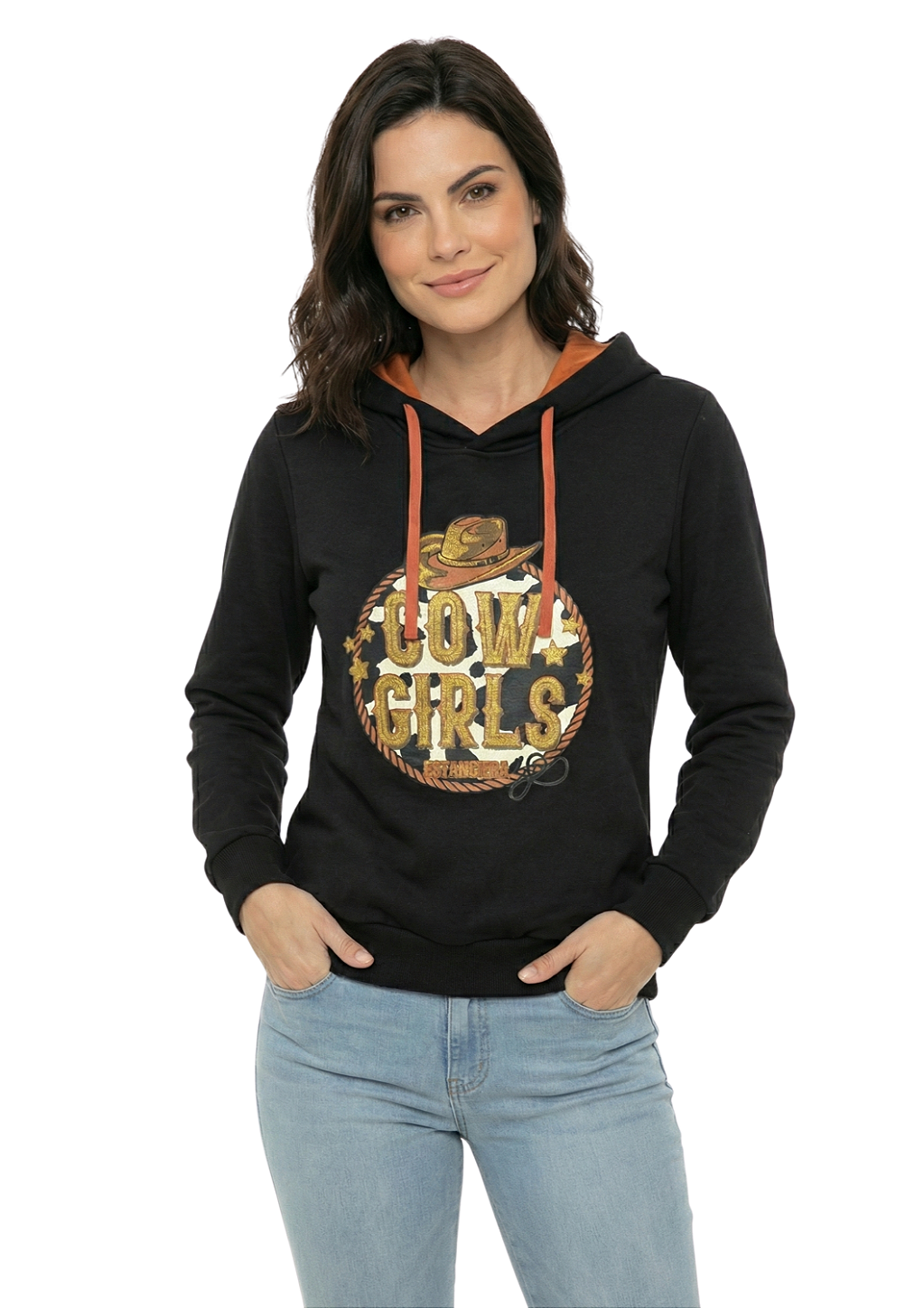 Moletom Feminino Estanciero Cowgirls Com Capuz
