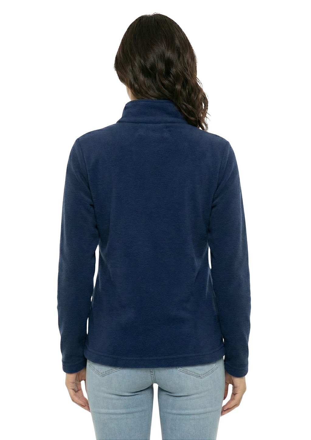 Blusa Microsoft Fleece Feminina Meio Zíper Estanciero