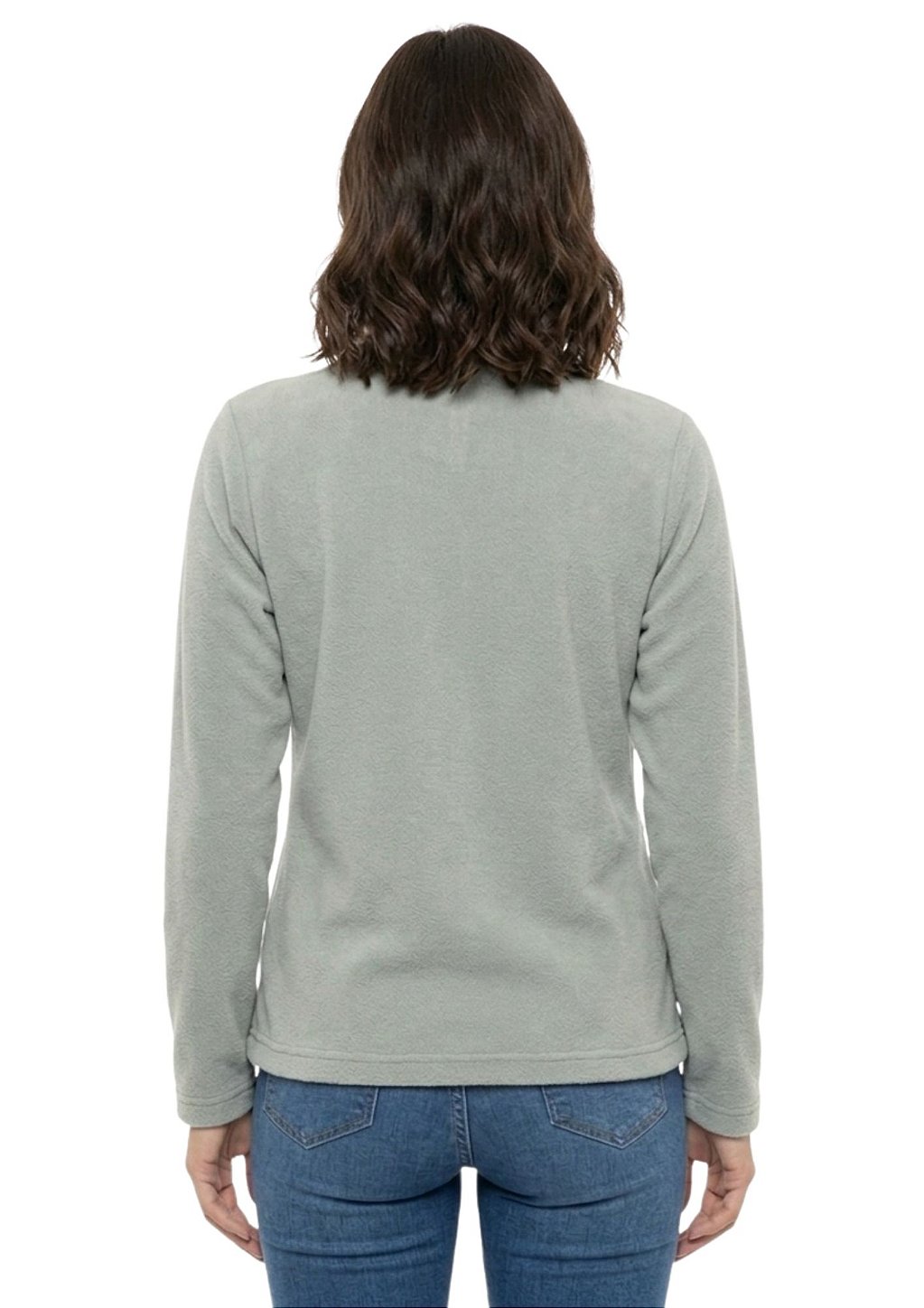 Blusa Microsoft Fleece Feminina Meio Zíper Estanciero