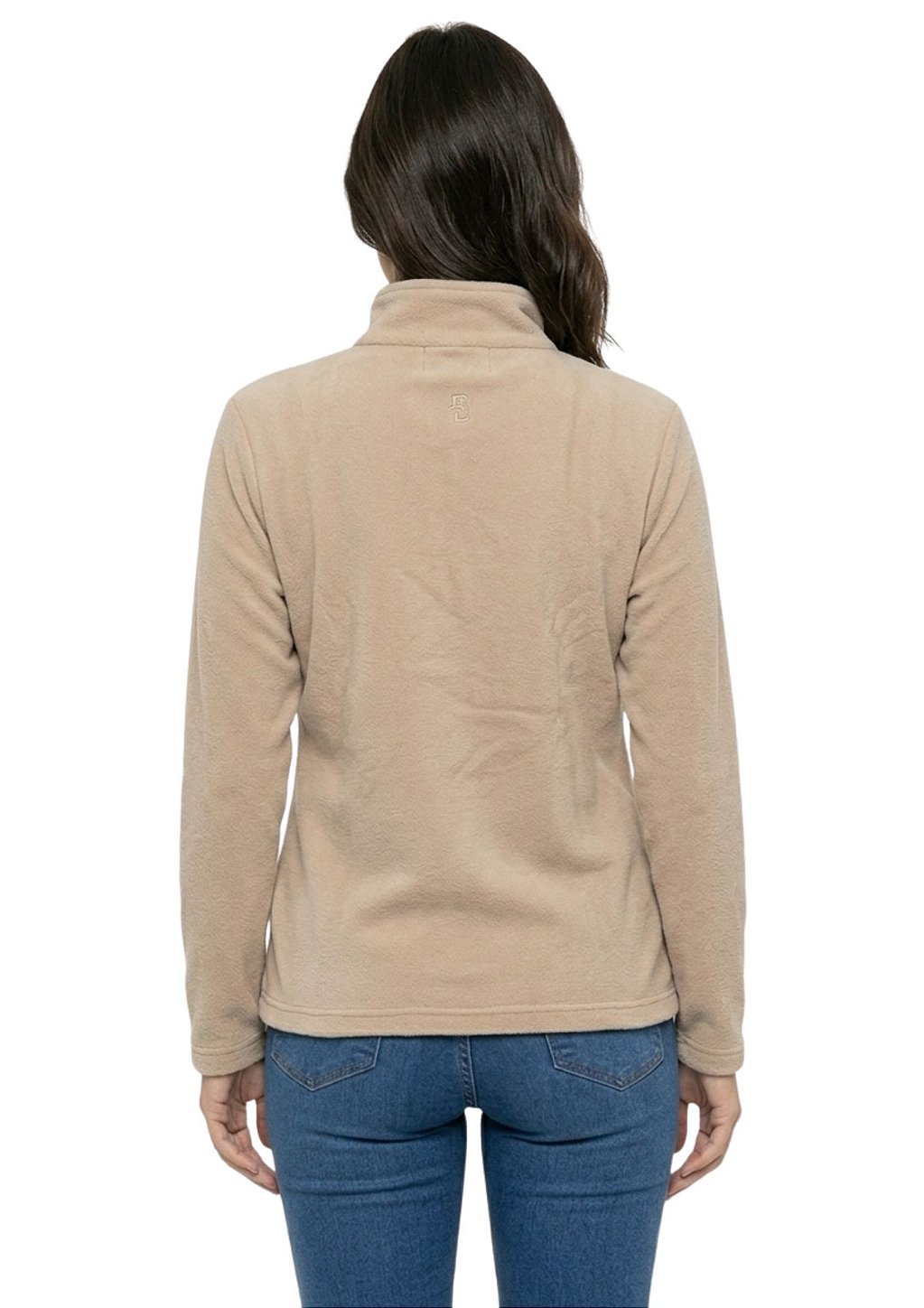 Blusa Microsoft Fleece Feminina Meio Zíper Estanciero