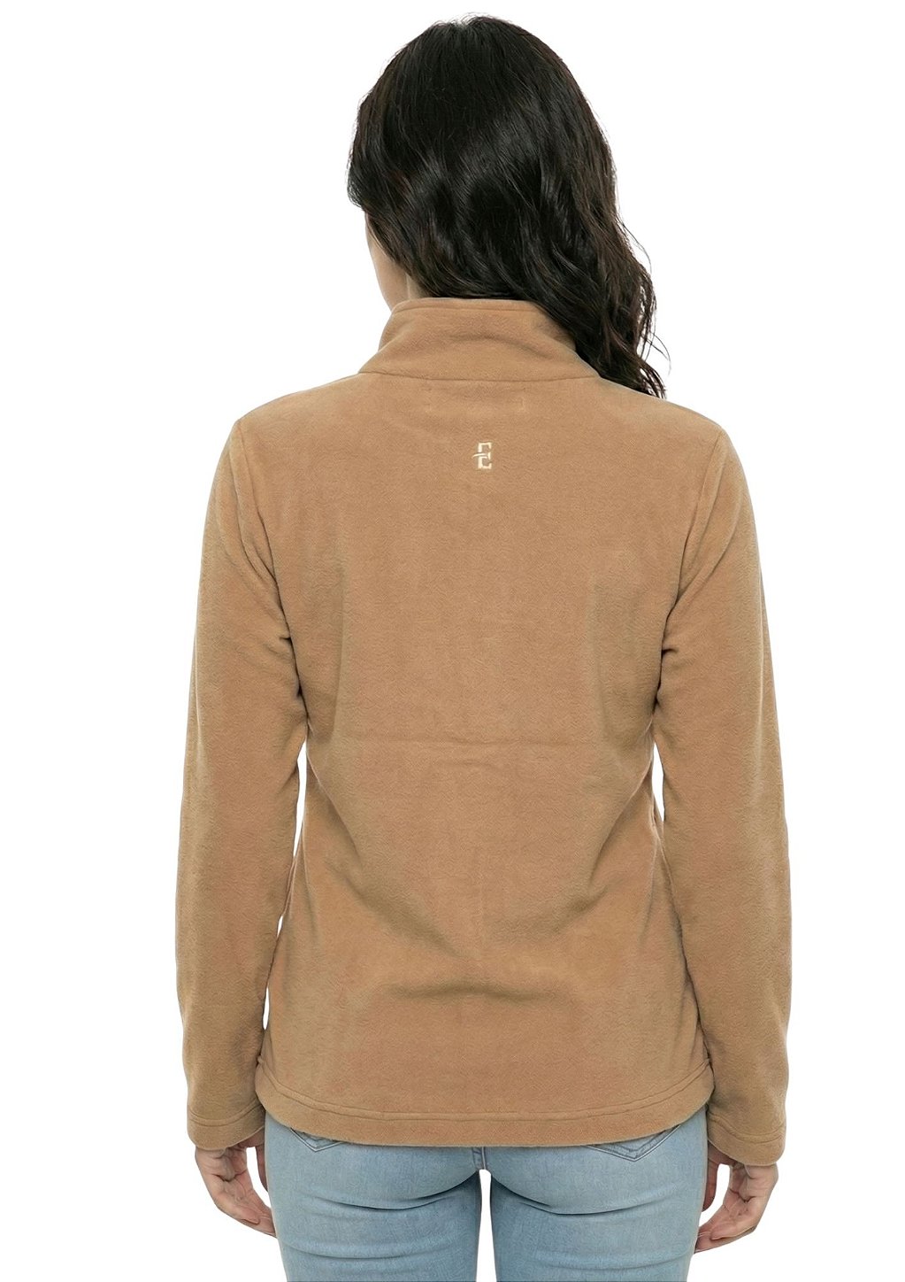 Blusa Microsoft Fleece Feminina Meio Zíper Estanciero