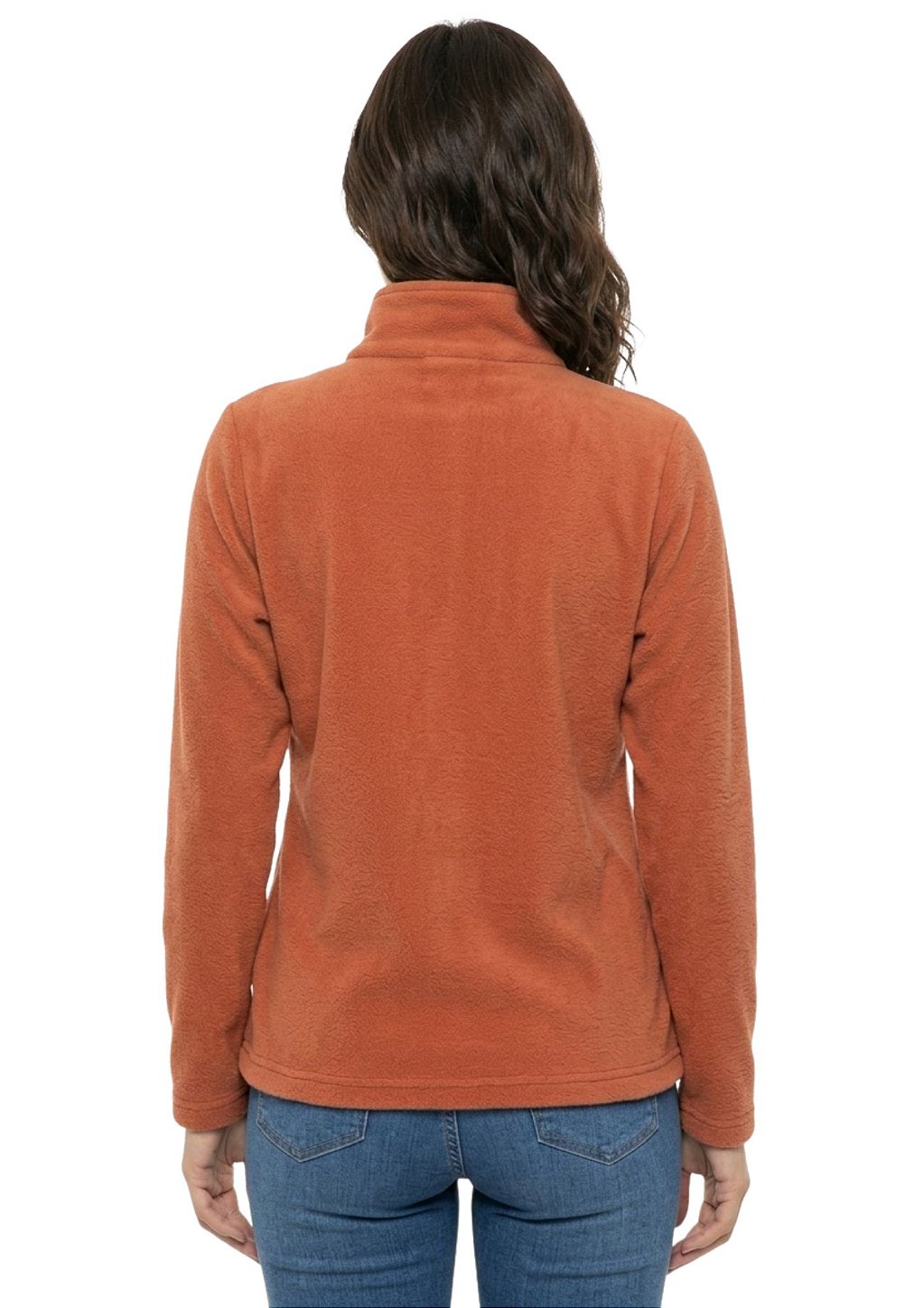 Blusa Microsoft Fleece Feminina Meio Zíper Estanciero