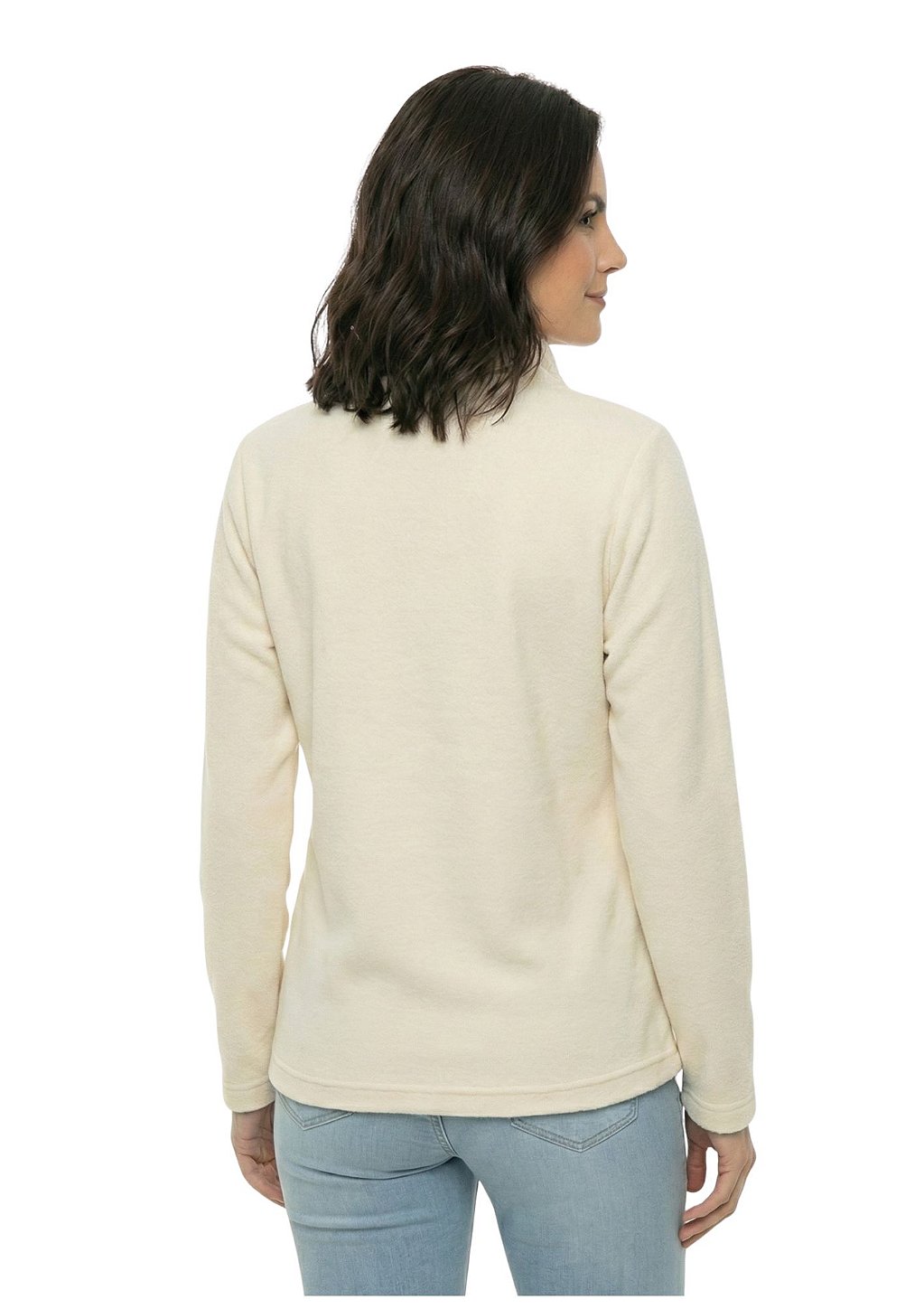 Blusa Microsoft Fleece Feminina Meio Zíper Estanciero