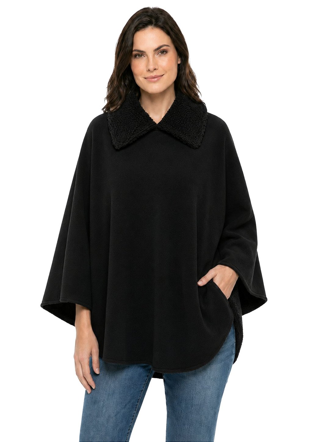 Poncho Pala Sherpa Feminina Estanciero