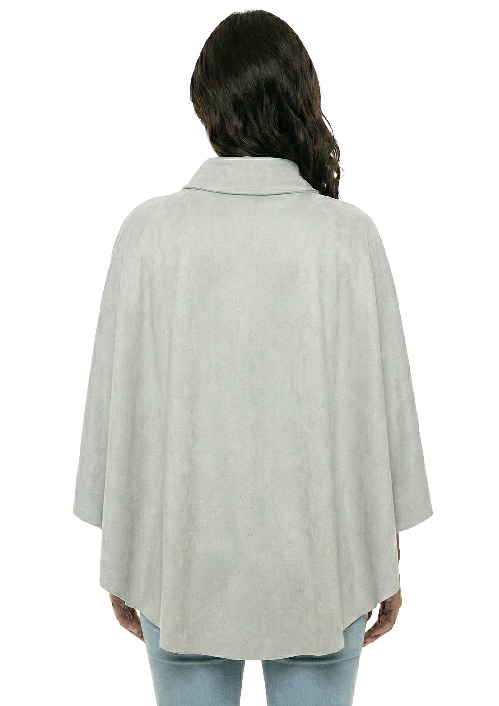 Poncho Pala Feminino Estanciero Suede