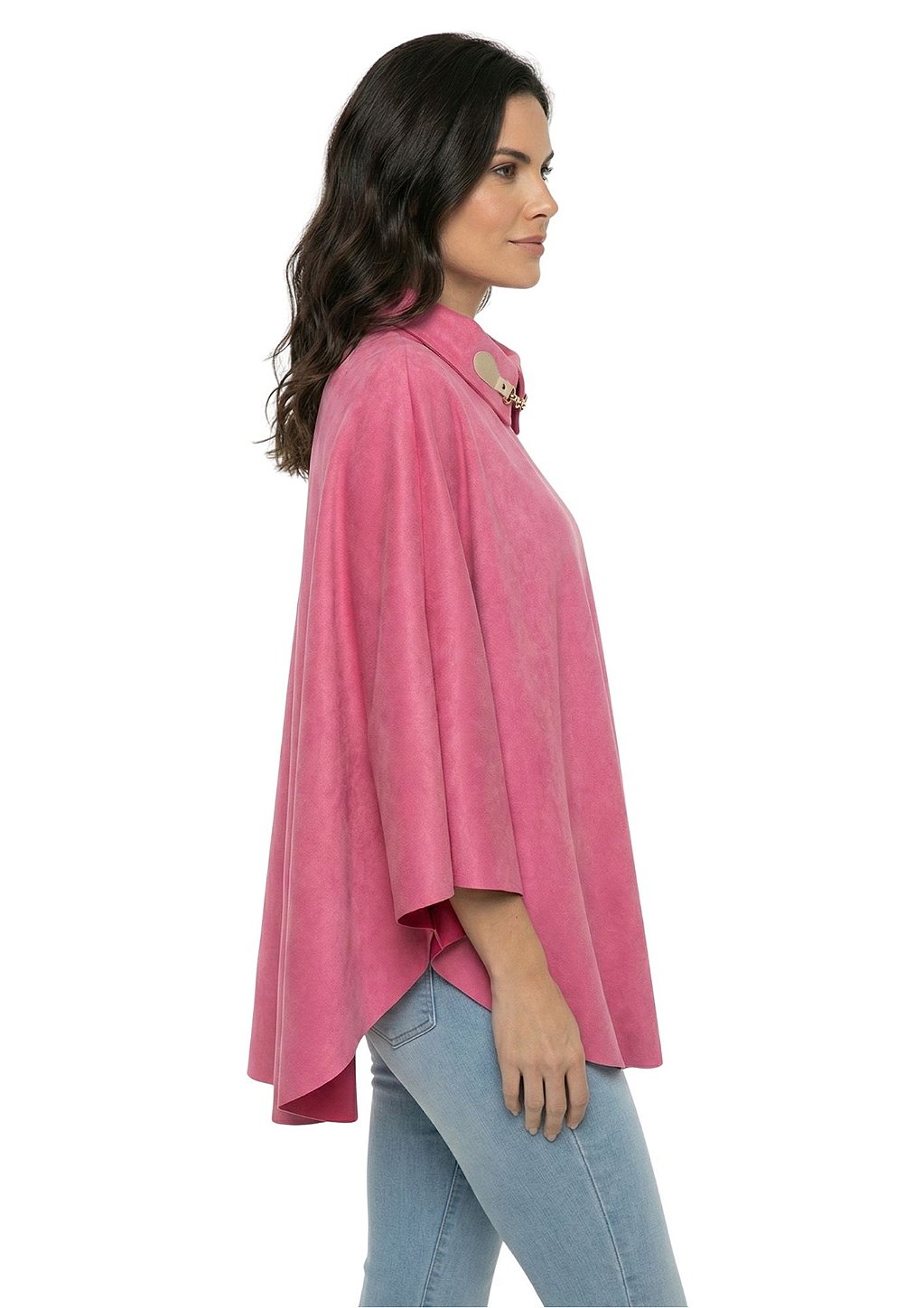 Poncho Pala Feminino Estanciero Suede